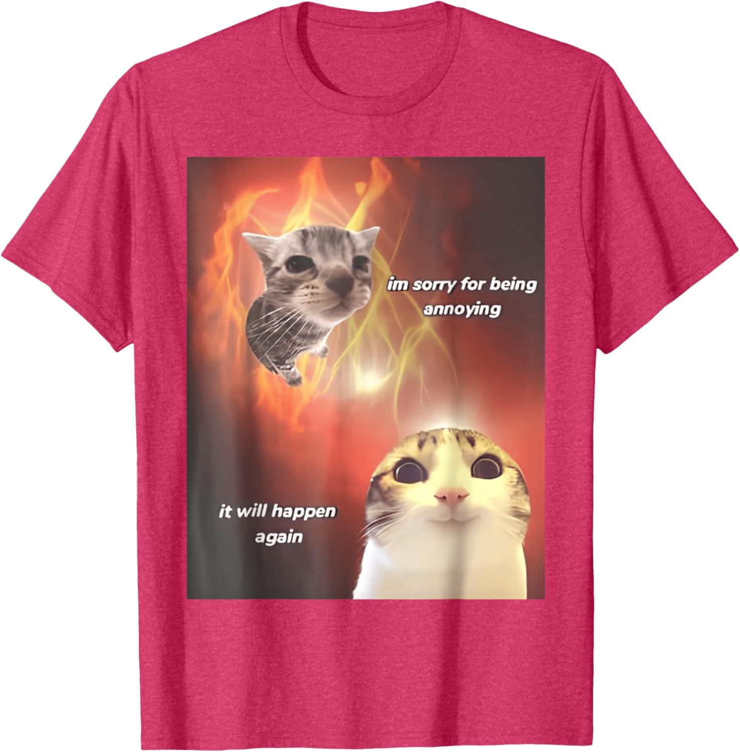 I'm Sorry For Being Annoying Cat T-Shirt for All Ages and Genders - 4