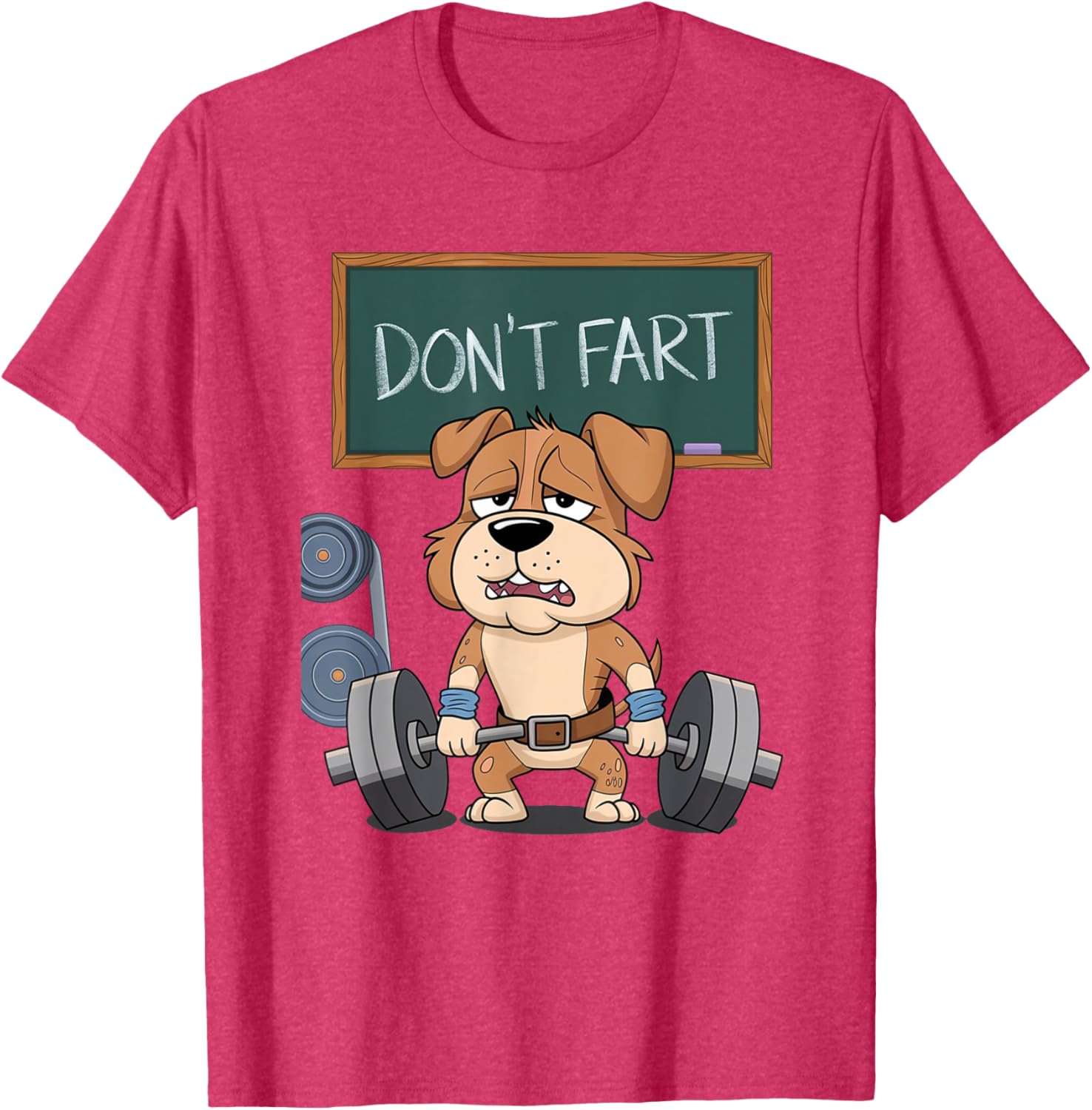 Funny Dog Don't Fart Gym Workout Tee for Men and Women Fitness Lovers - 2