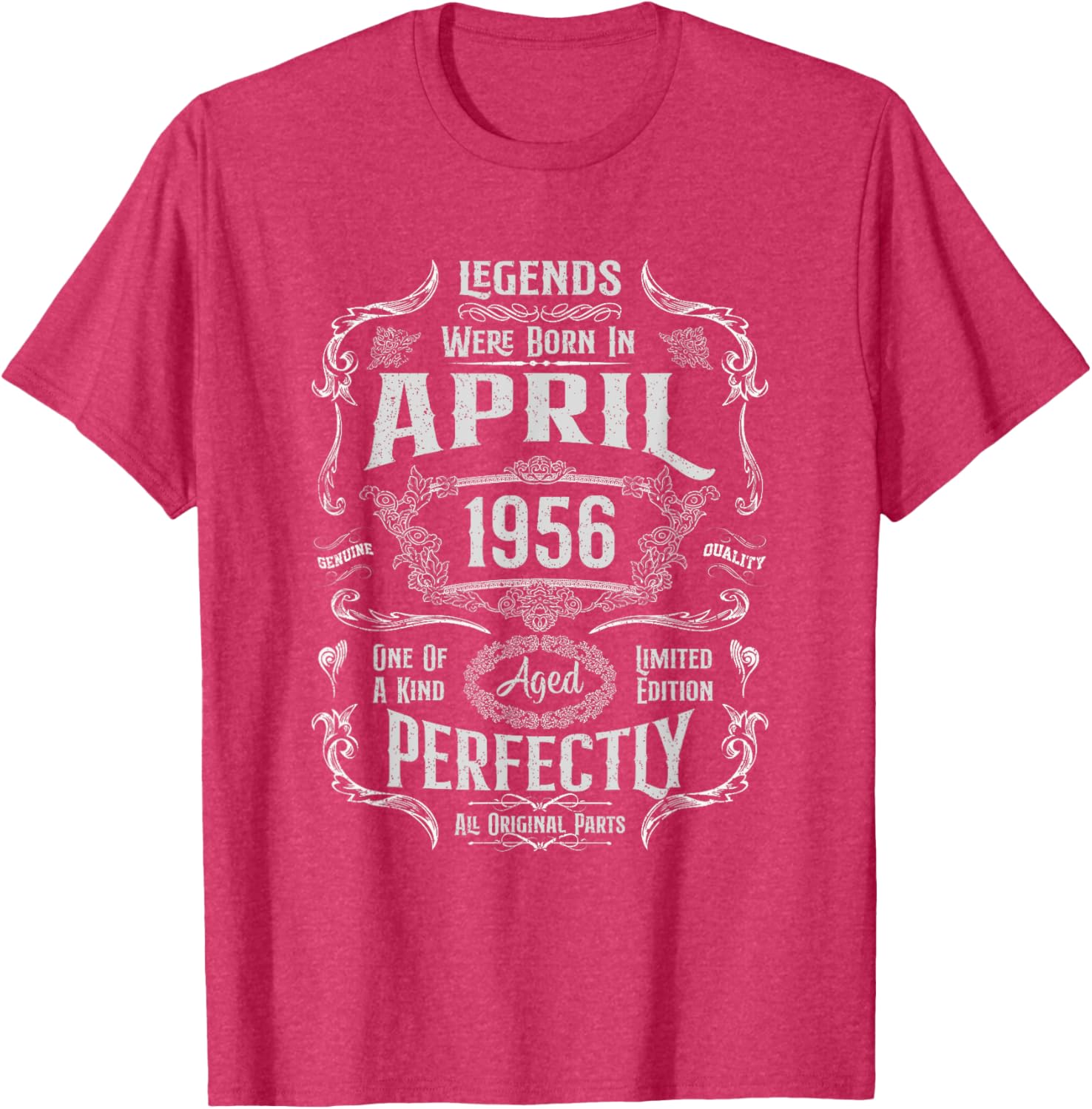 Vintage 69th Birthday Legends April 1956 T-Shirt for Memorable Celebrations - 25