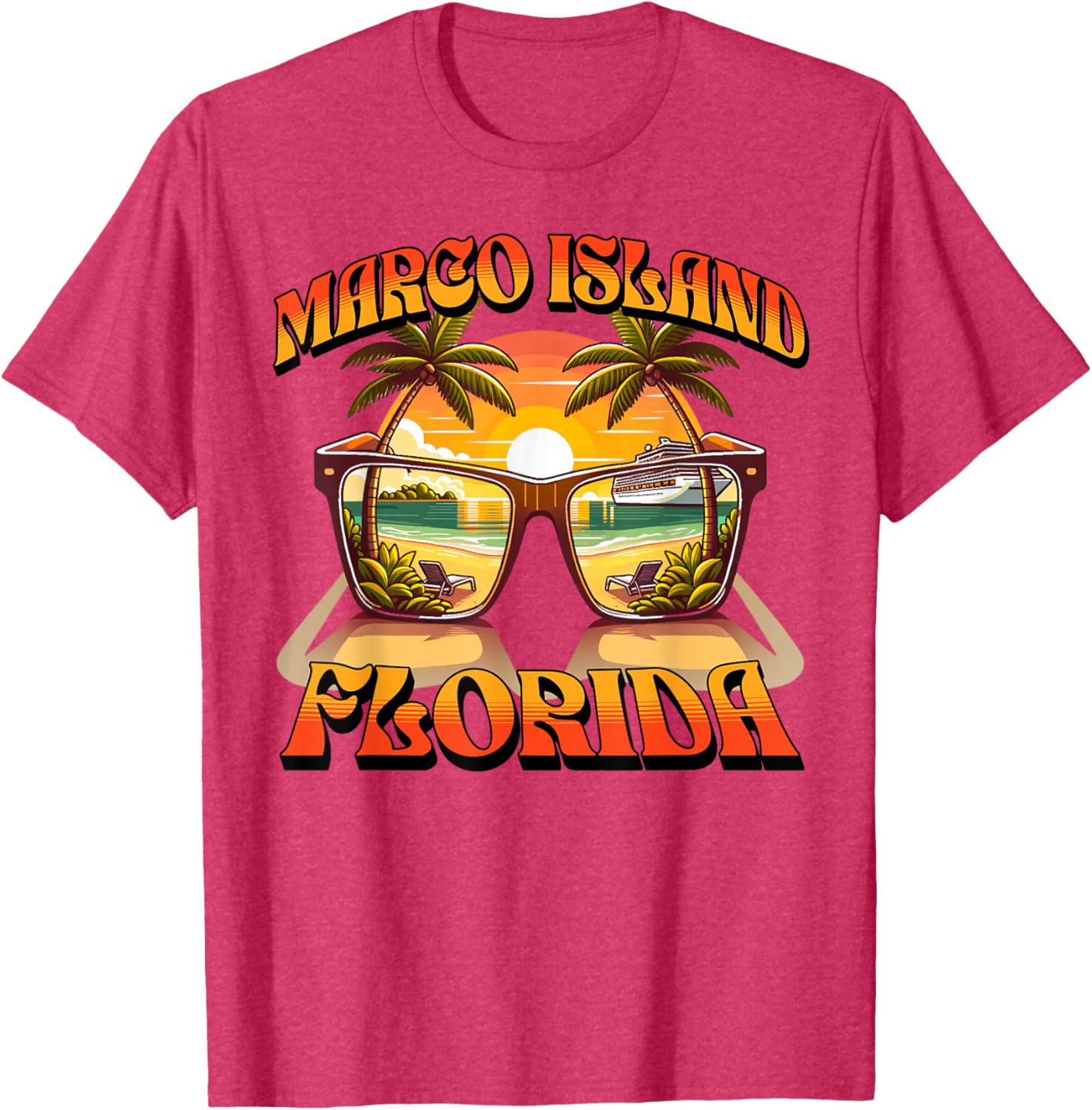 Marco Island T-Shirt for Casual Wear - Unique Island Style Apparel - 14