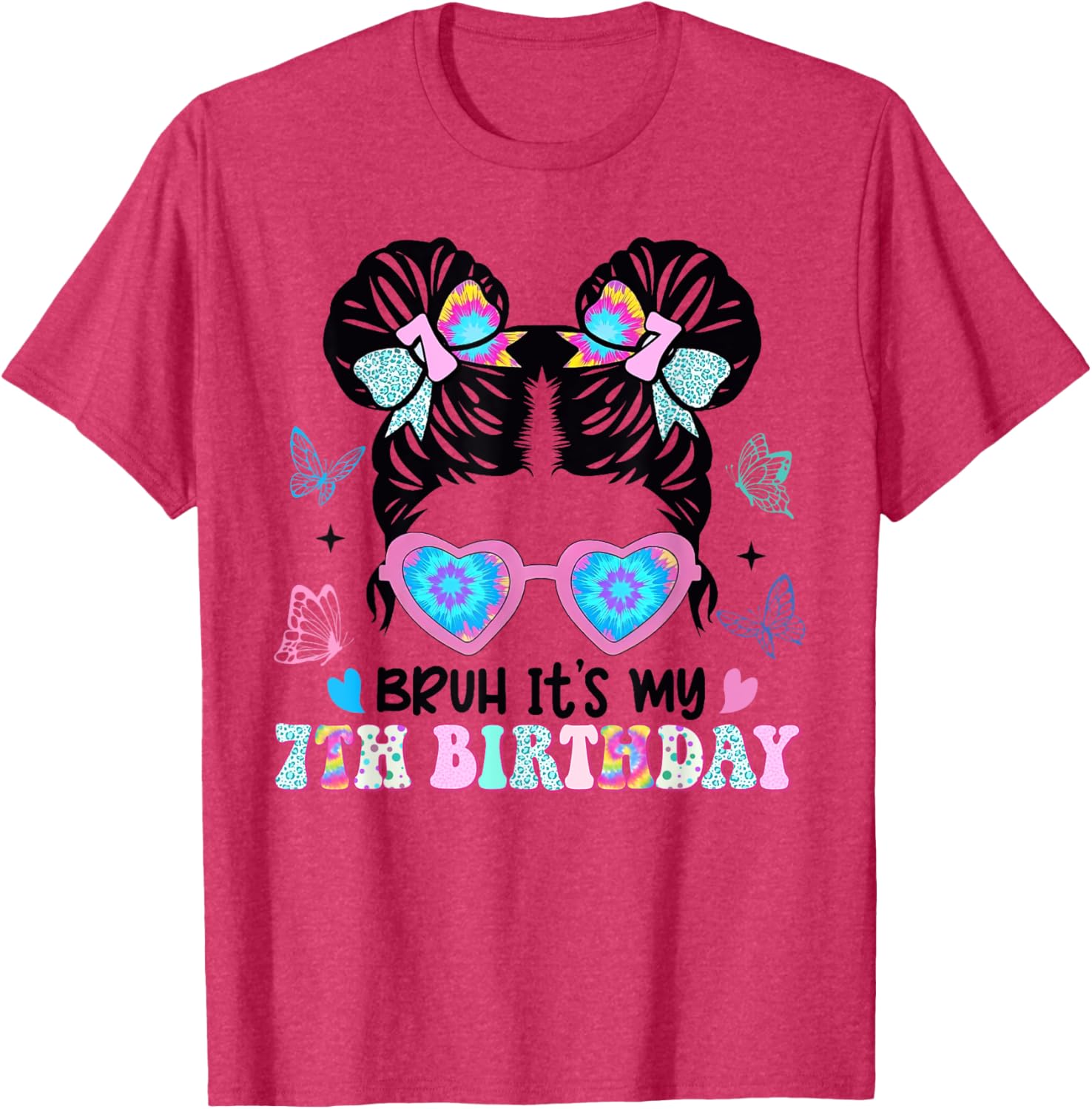 Retro 7th Birthday Girl T-Shirt for Fun Celebrations and Style - 17
