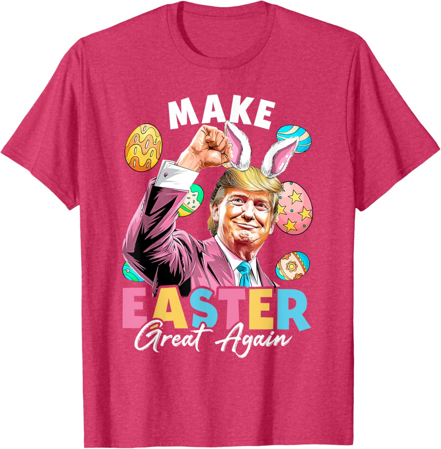 Funny Trump Easter Bunny Hunt T-Shirt for Holiday Fun and Laughter - 2