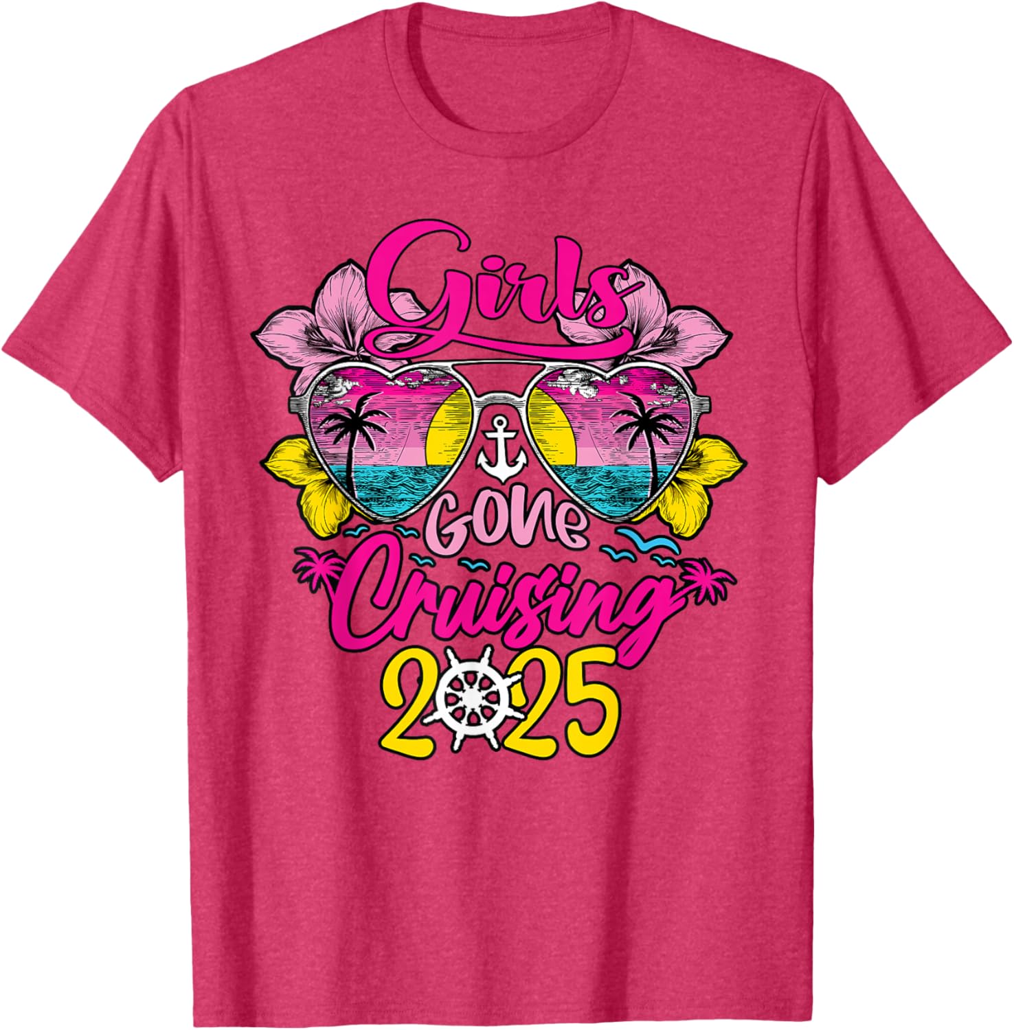 Girls Gone Cruising 2025 Funny Besties T-Shirt for Vacation Fun - 9