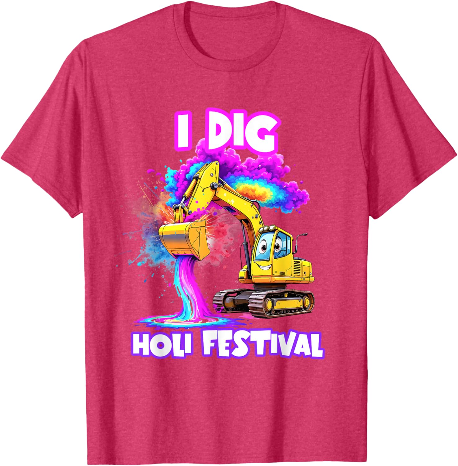 I Dig Holi Festival T-Shirt for Kids Boys Toddlers Celebrating India - 19