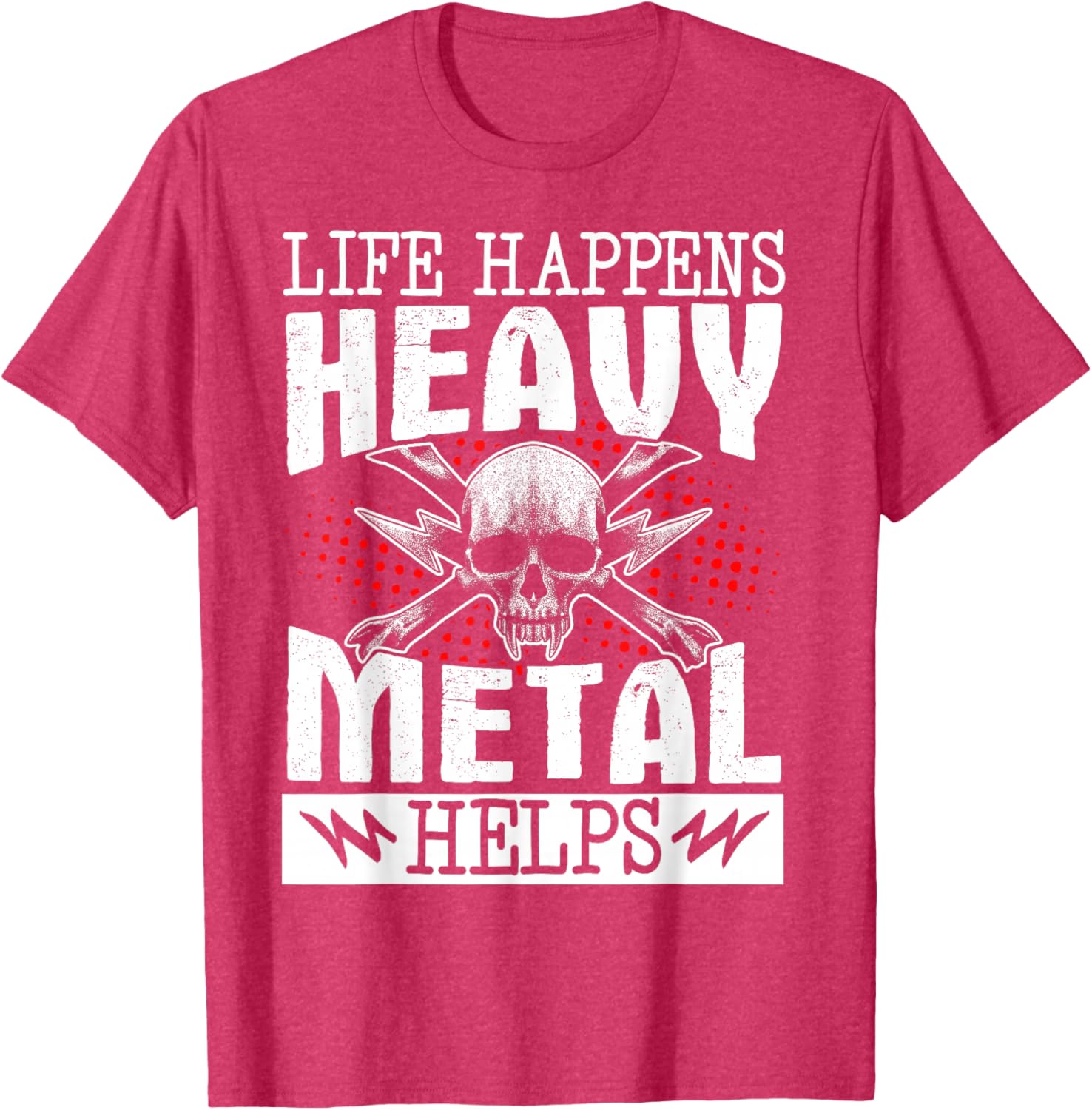 Heavy Metal Helps T-Shirt for Music Lovers - Fun Casual Wear - 15