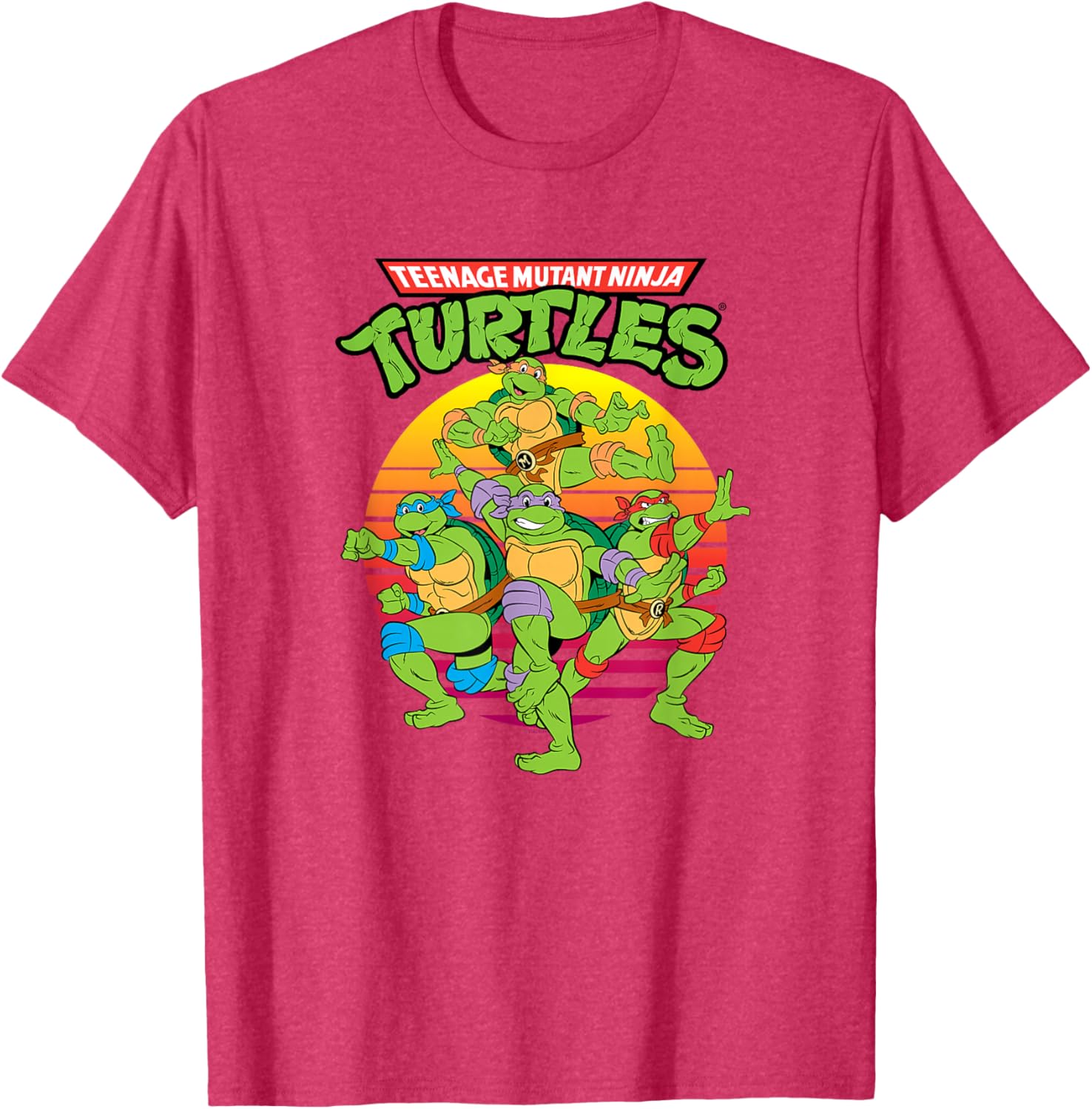 Teenage Mutant Ninja Turtles Group T-Shirt for Kids and Teens - 16
