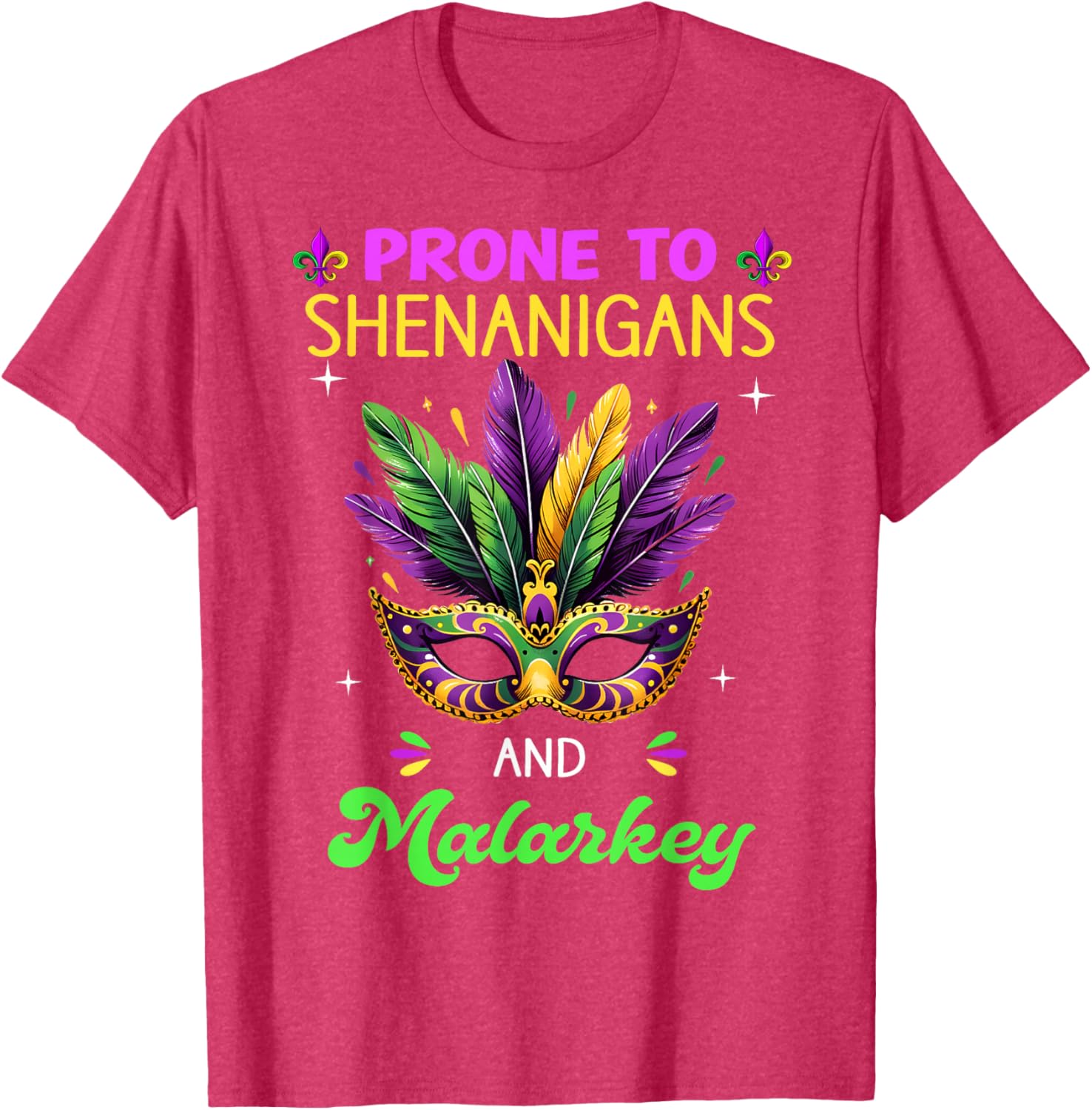 Mardi Gras Shenanigans T-Shirt for Men and Women - New Orleans Carnival Fun - 3