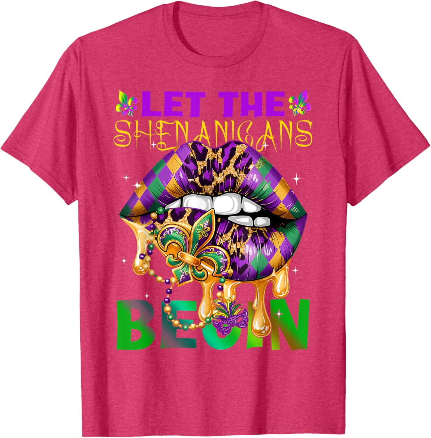 Let The Shenanigans Begin Mardi Gras T-Shirt for Kids and Adults - 12