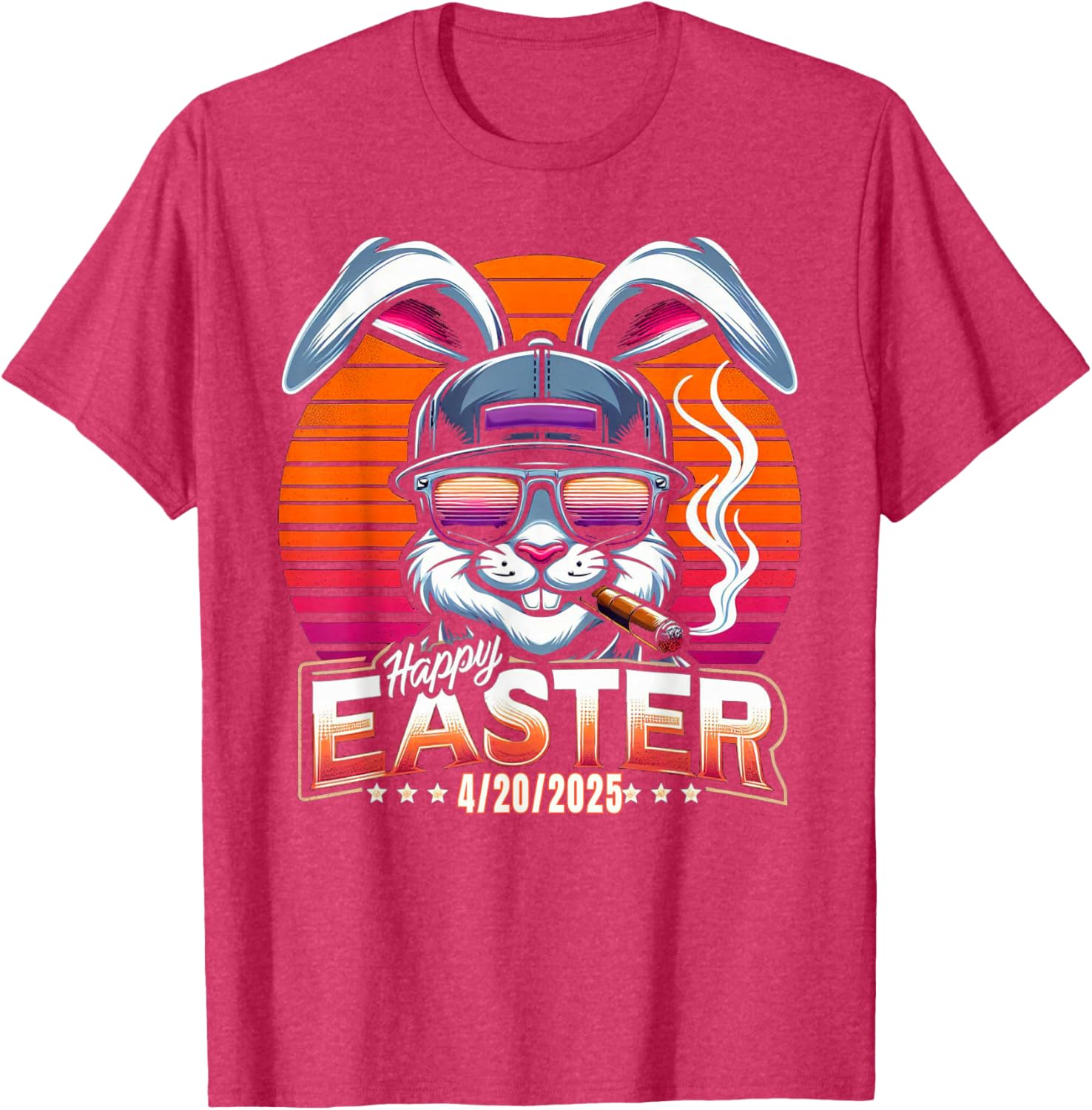 Funny Easter Bunny Marijuana T-Shirt for 420 Humor Lovers - 12