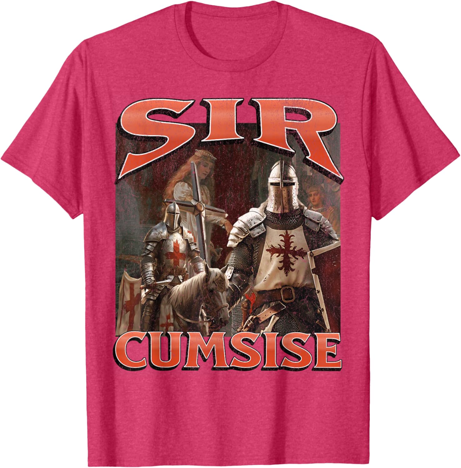 Funny Sir Cumcise Knight Meme Graphic T-Shirt for Unique Style Lovers - 26