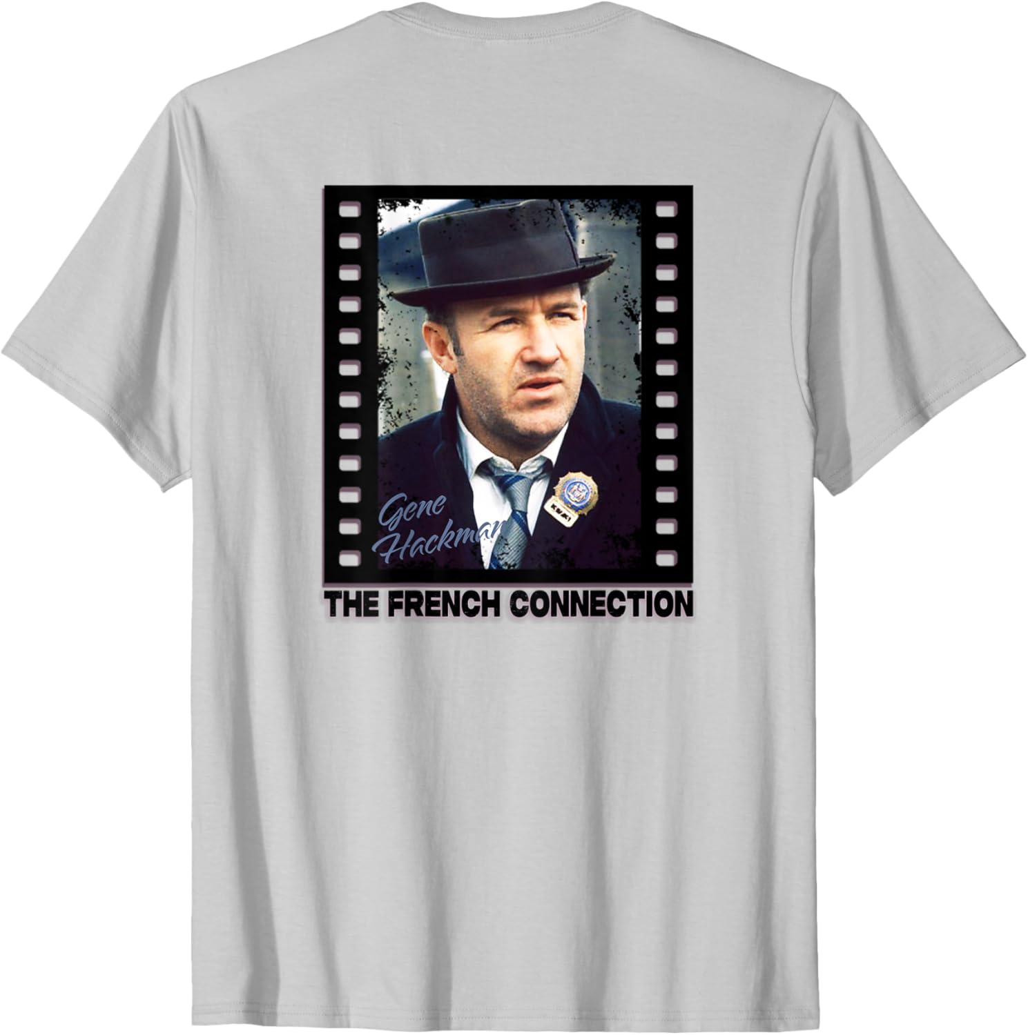 Gene Hackman Back Printed T-Shirt for Cool Casual Style and Comfort - 1