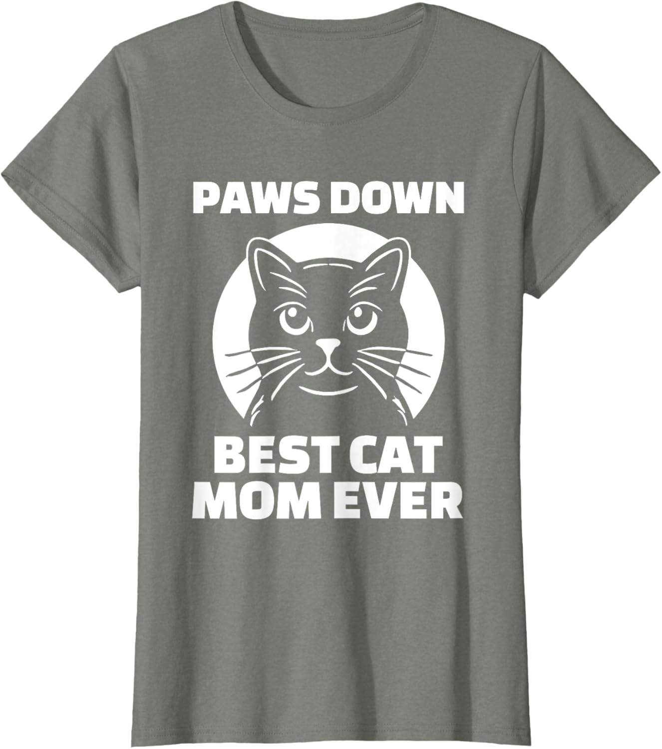 Best Cat Mom Ever T-Shirt for Women - Funny Cat Lover Gift Apparel - 6
