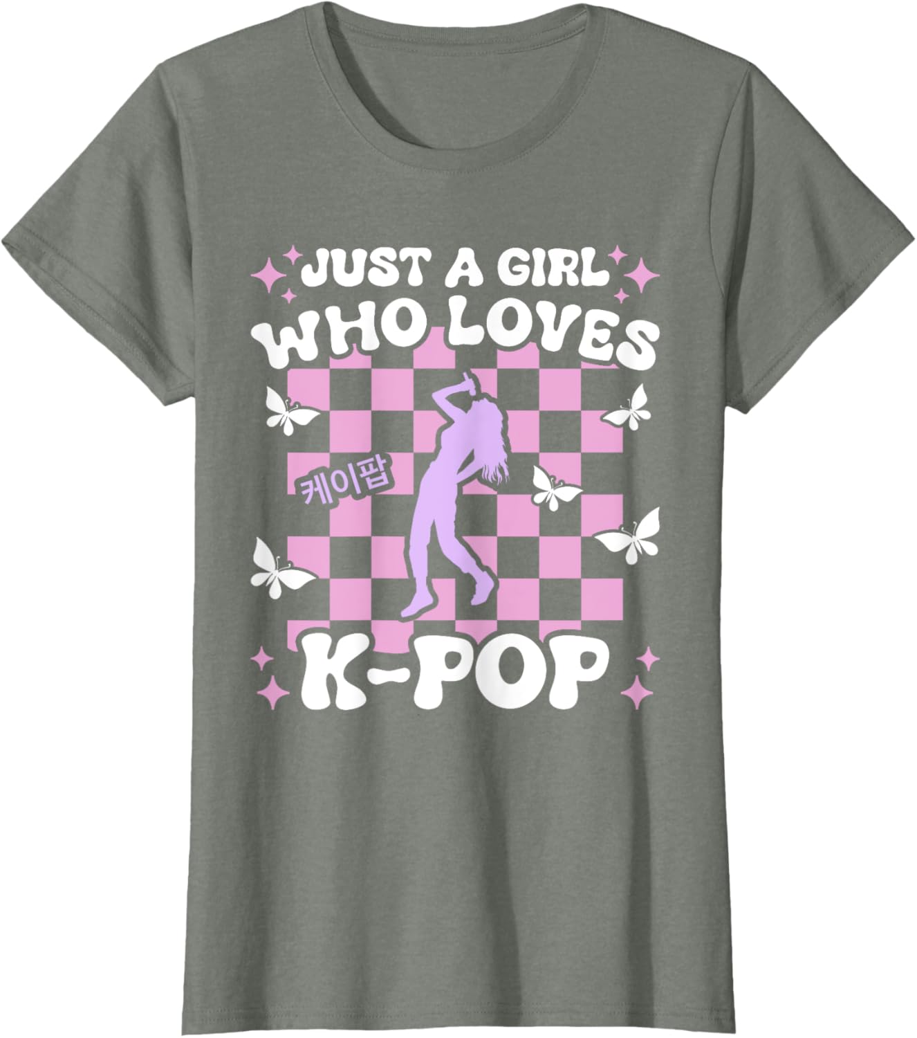 Just A Girl Who Loves K-Pop Girls Cute Teen K-Pop T-Shirt for Kids - 16