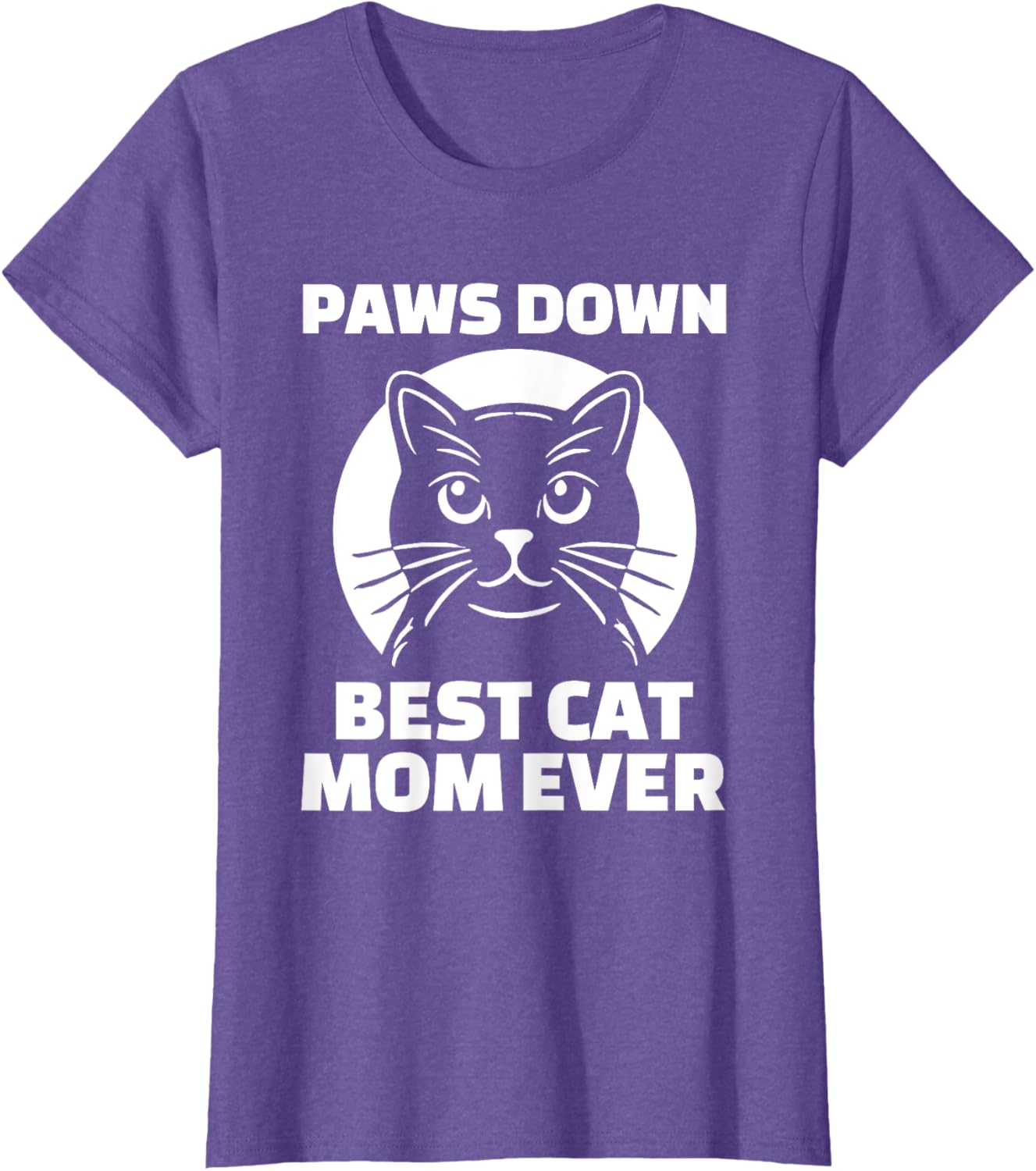 Best Cat Mom Ever T-Shirt for Women - Funny Cat Lover Gift Apparel - 3