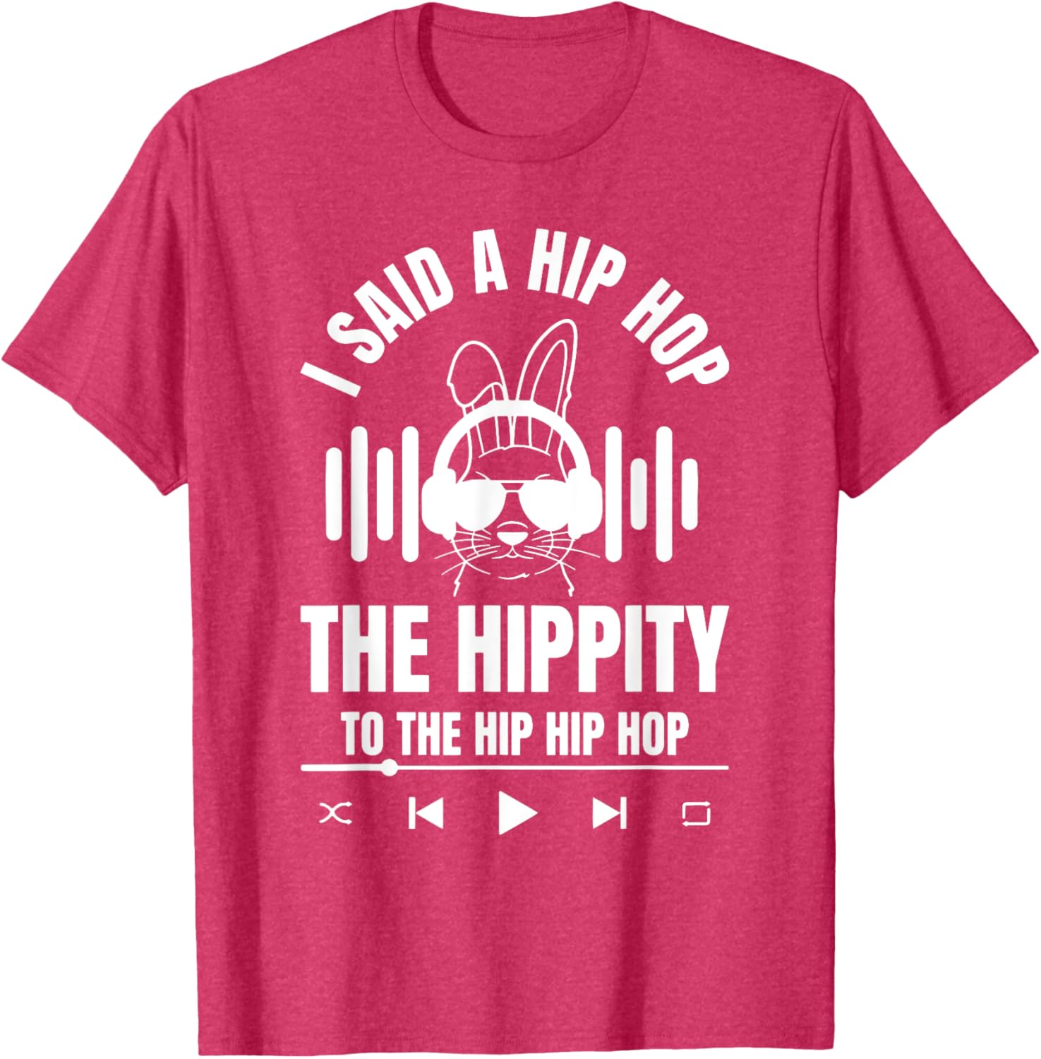 Funny Hip Hop Bunny Easter T-Shirt for Trendy Holiday Style - 6