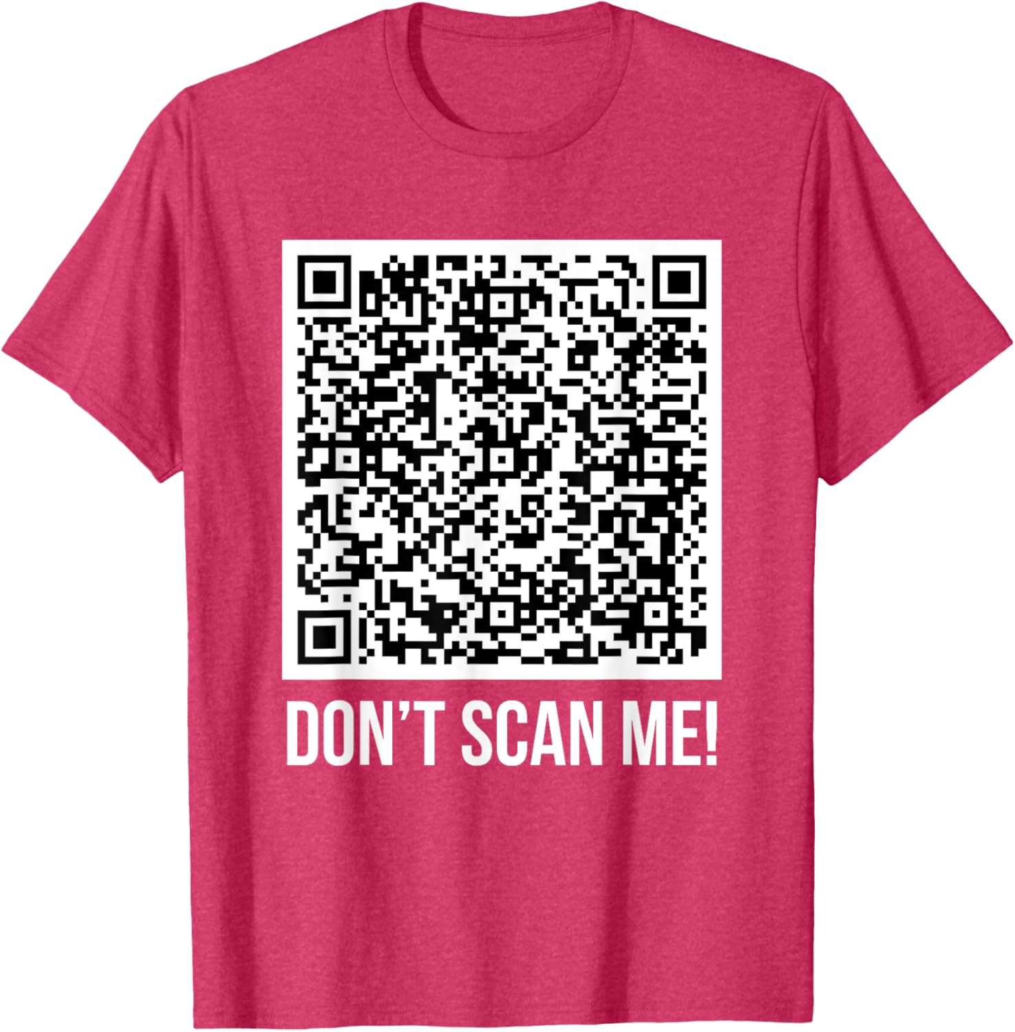 Funny Don't Scan Me QR Code Middle Finger Meme T-Shirt for Everyone - 13