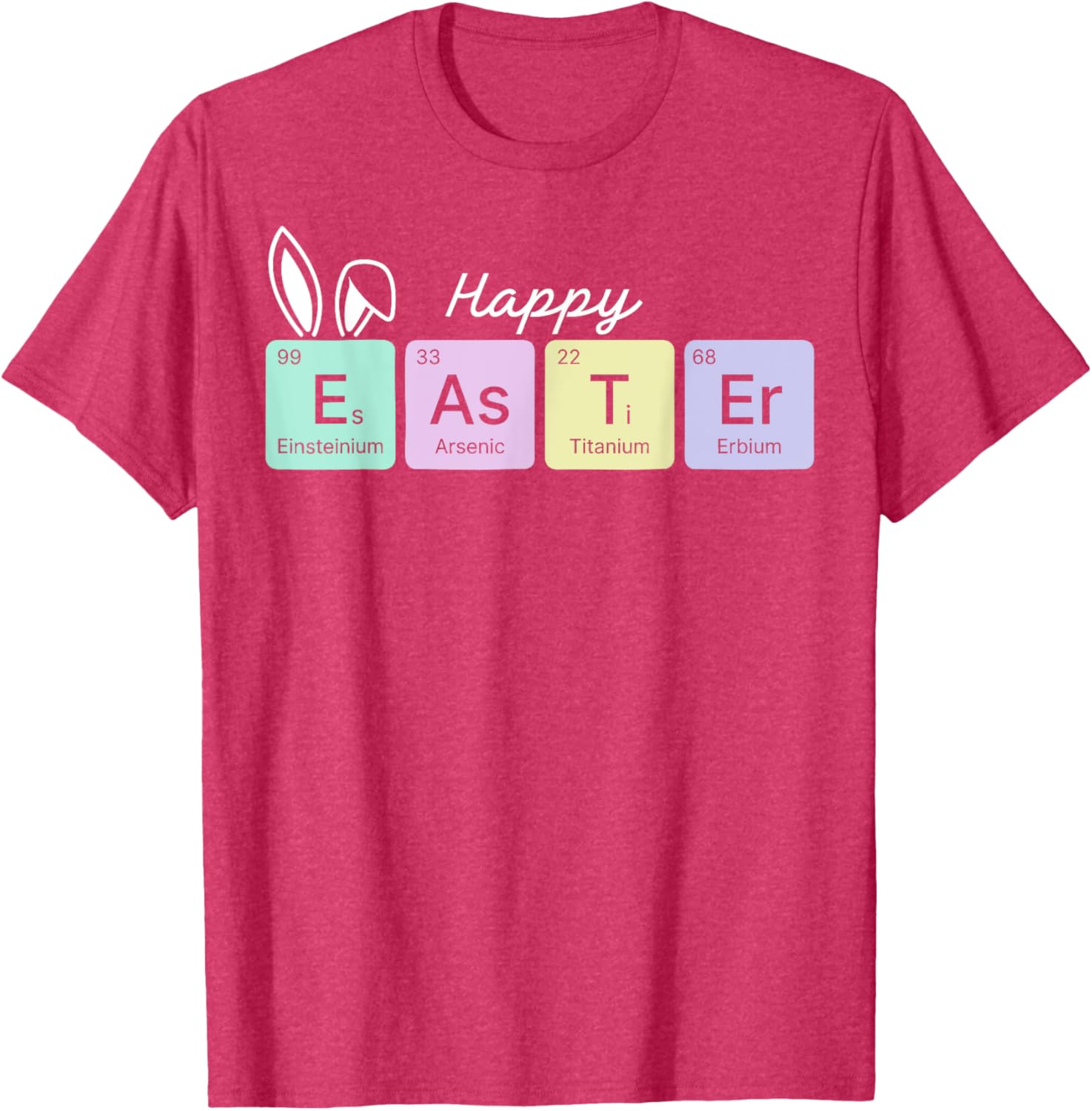 Happy Easter Chemistry Teacher T-Shirt with Periodic Table Design - 3
