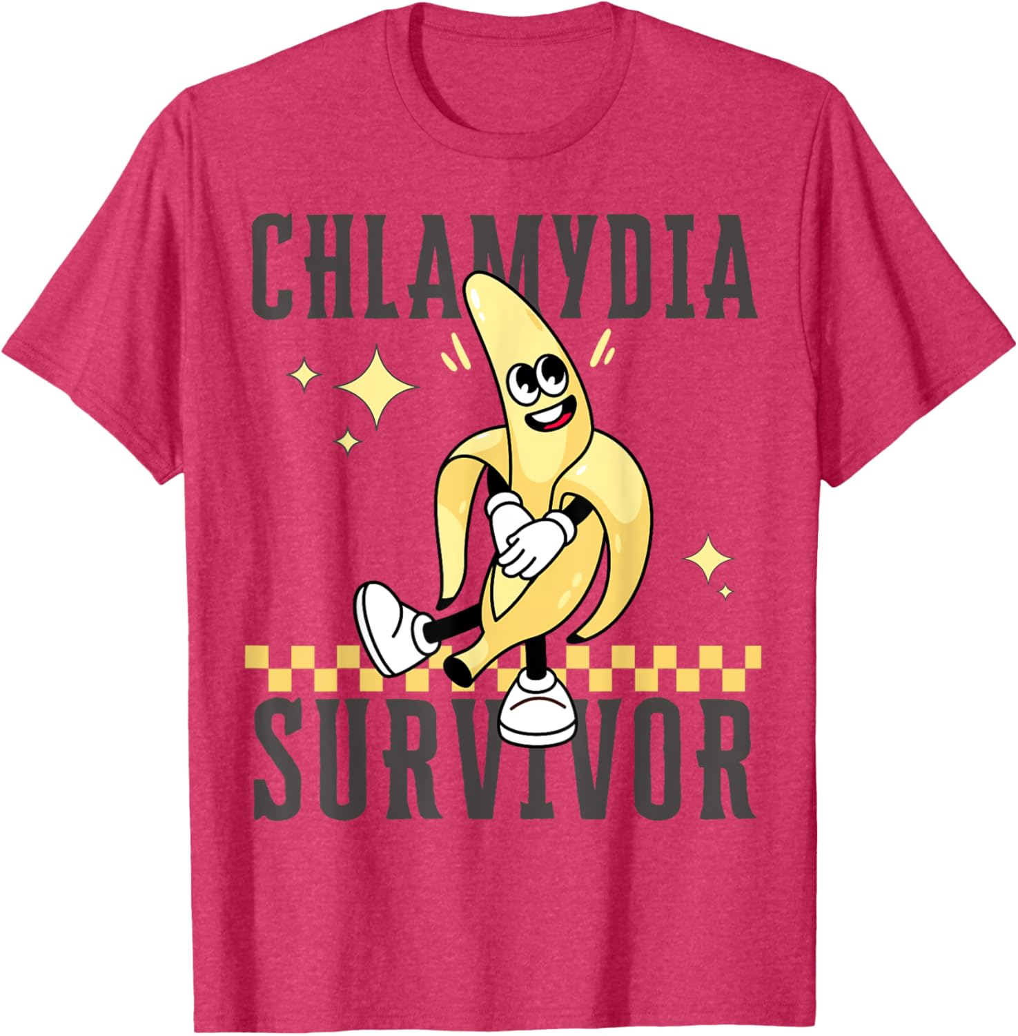 Funny Banana Chlamydia Survivor T-Shirt for Humorous Casual Wear - 5