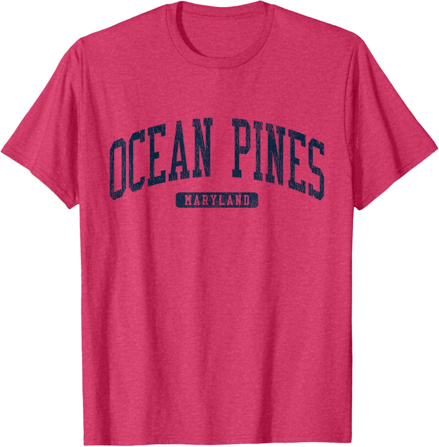 Ocean Pines Maryland College Style Blue T-Shirt for Casual Wear - 13