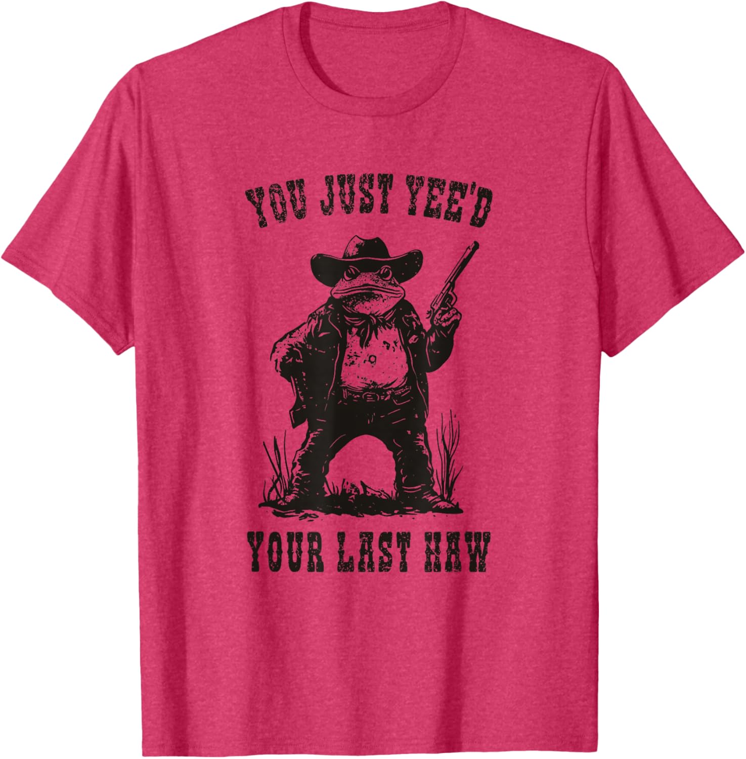 Funny Cowboy Frog Meme T-Shirt You Just Yee'd Your Last Haw Humor Tee - 5