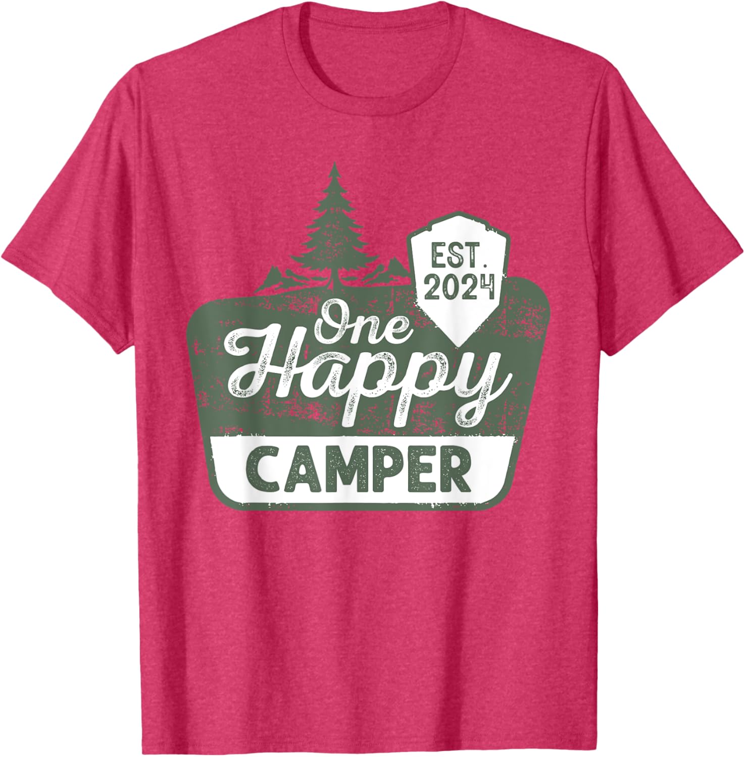 One Happy Camper Matching Family Birthday T-Shirt for Fun Celebrations - 24