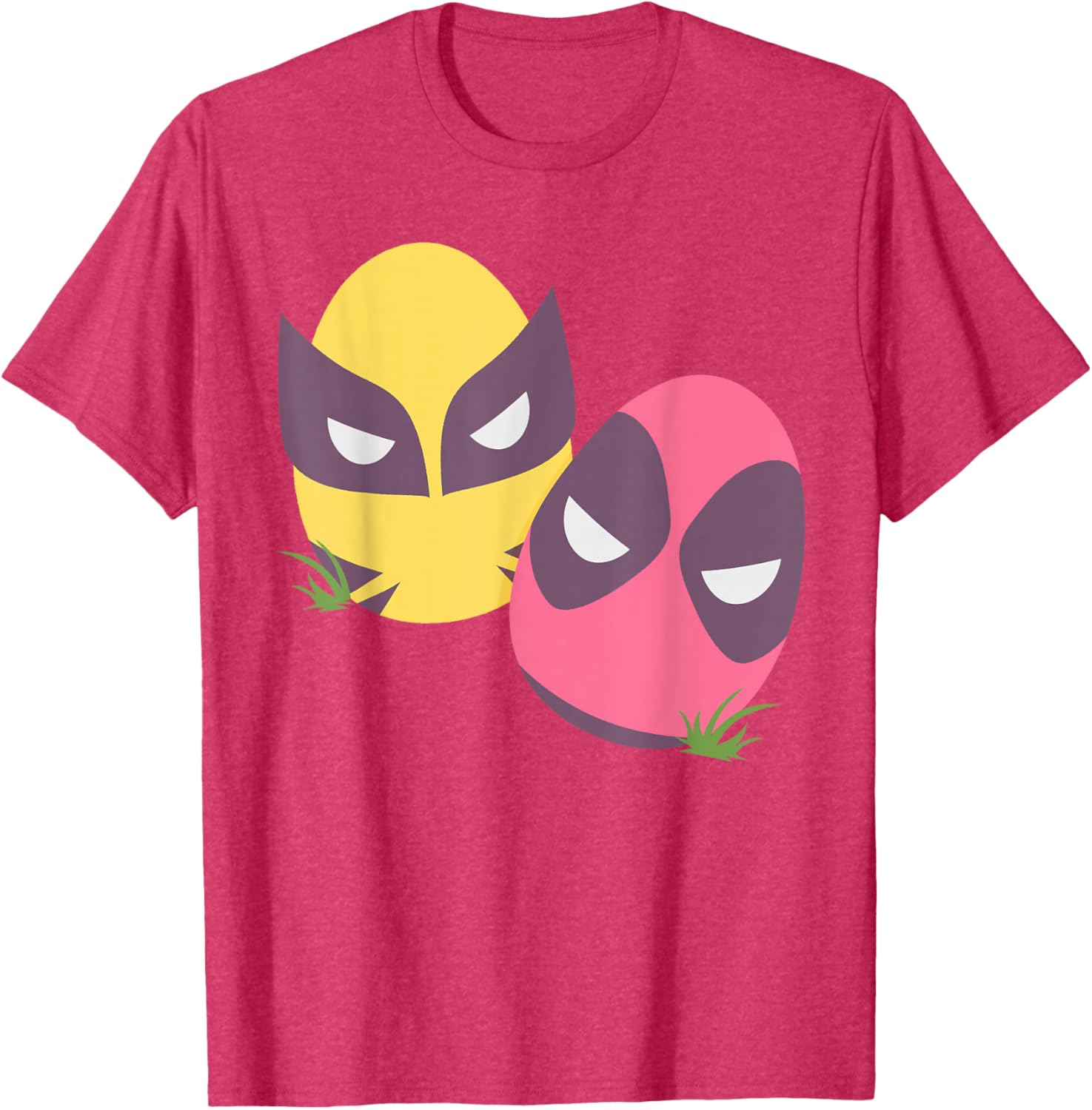 Marvel Deadpool and Wolverine Pastel Easter Eggs T-Shirt for Spring Fun - 27