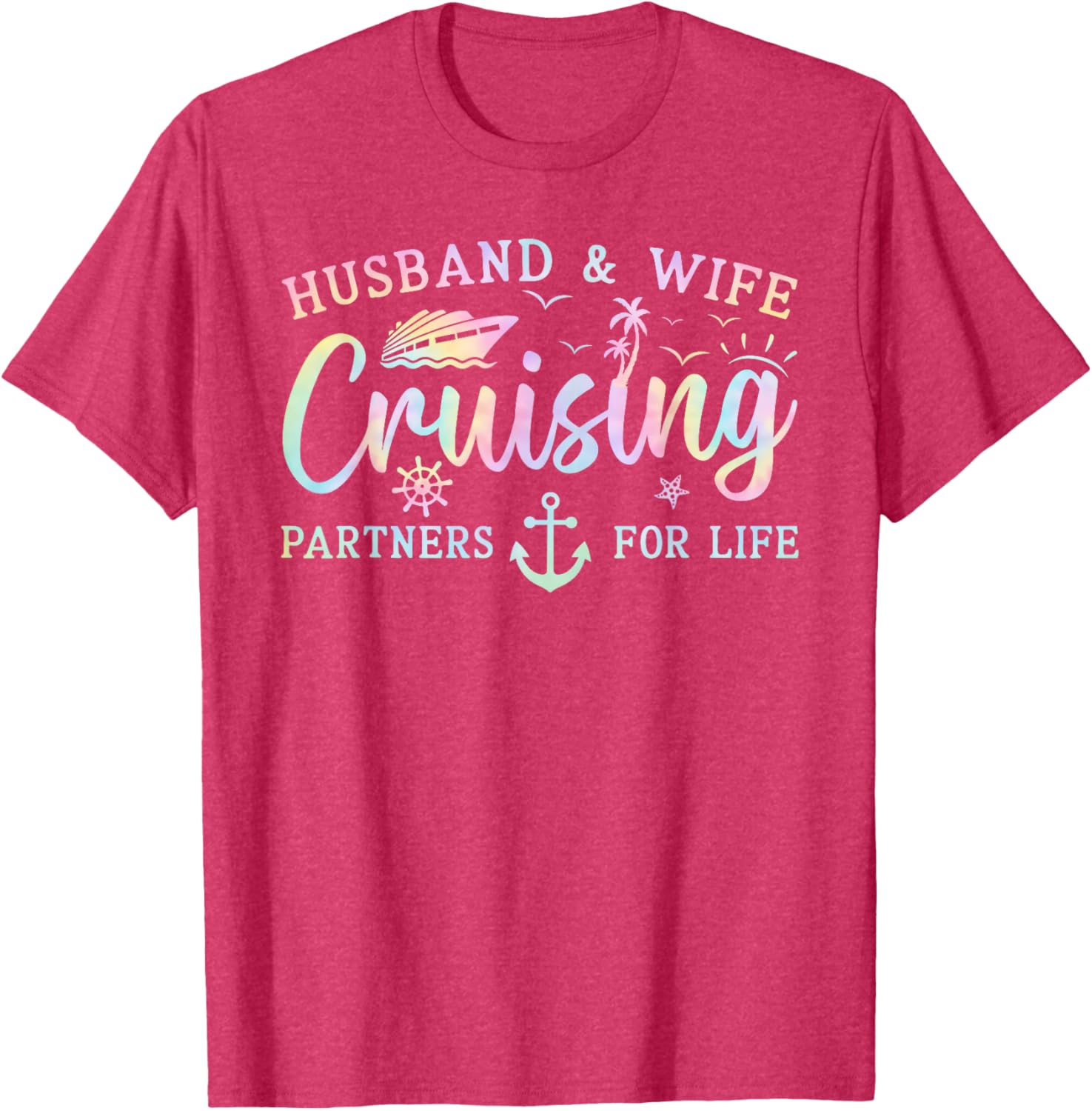 Matching Husband and Wife Cruise T-Shirt 2025 for Couples Adventure - 11