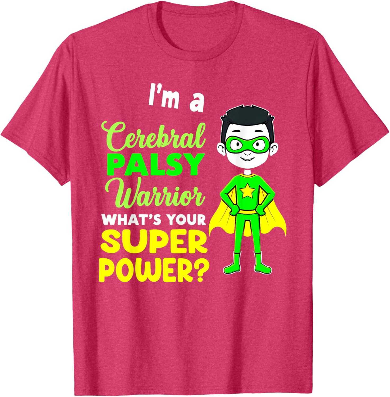 Kids Cerebral Palsy Warrior T-Shirt for Awareness and Support - 19