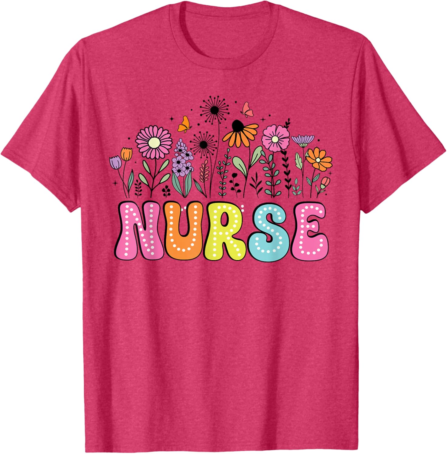 Groovy Nurse Wildflower Floral T-Shirt for Happy Nurse Week 2026 - 11