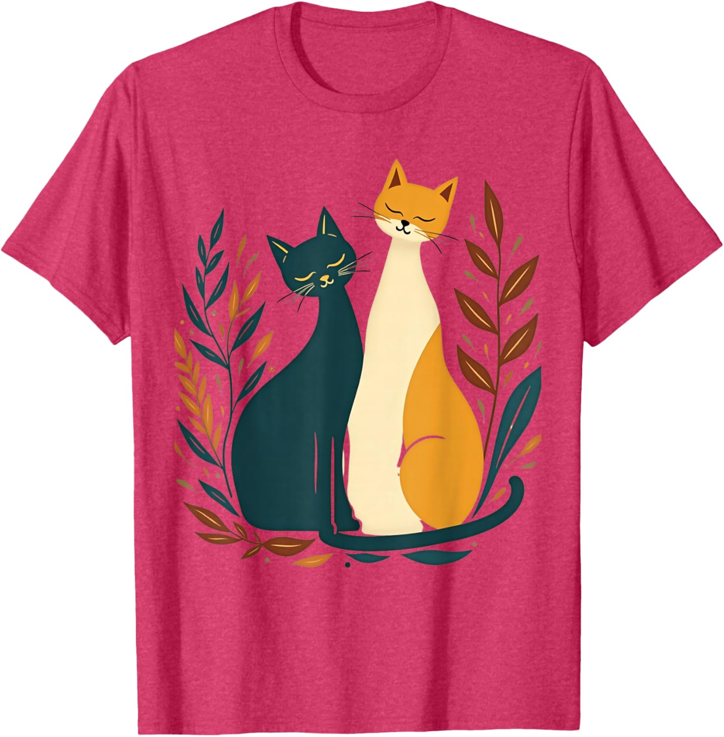 Vintage Mid-Century Modern Cat T-Shirt 50s 60s Retro Style Apparel - 7