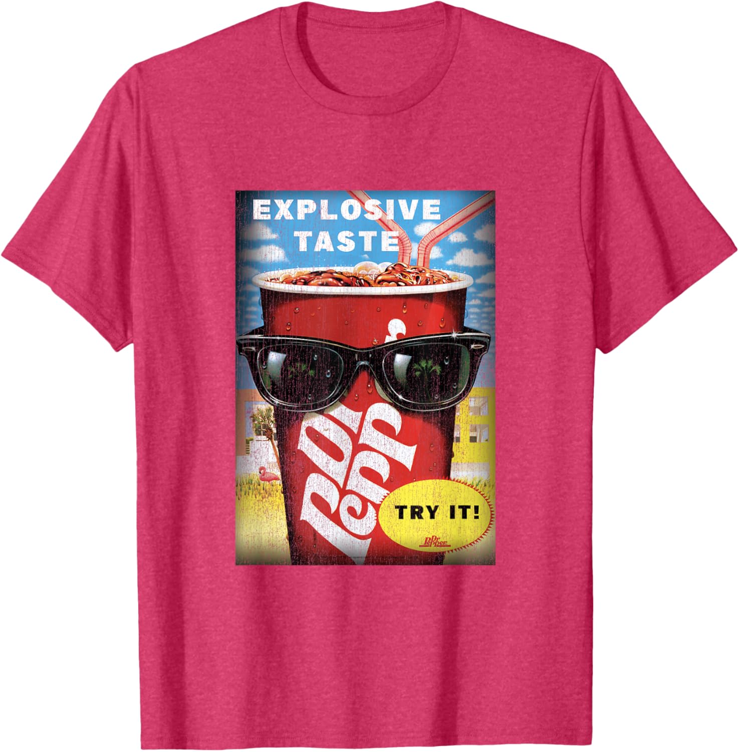 Dr. Pepper Vintage Panel T-Shirt for Explosive Taste Lovers - 4
