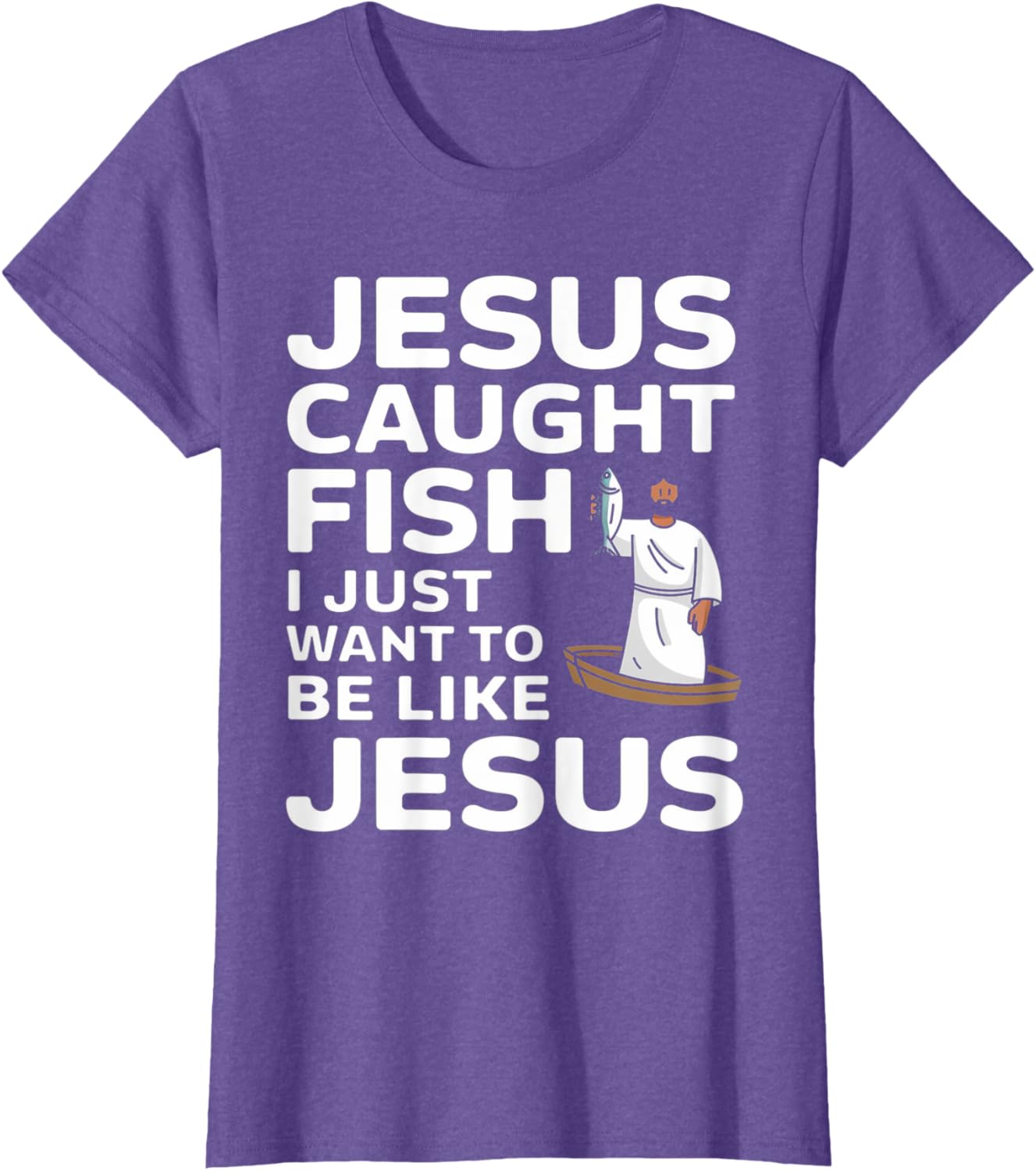 Jesus Fishing Design T-Shirt for Faithful Anglers - Catch the Spirit! - 19