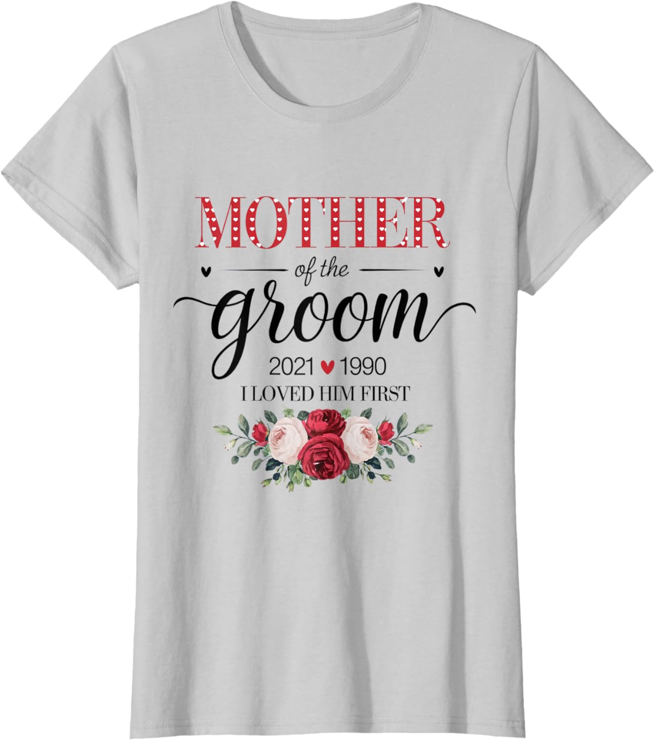 Personalized Mother of the Groom Wedding Day T-Shirt for Mom - 7