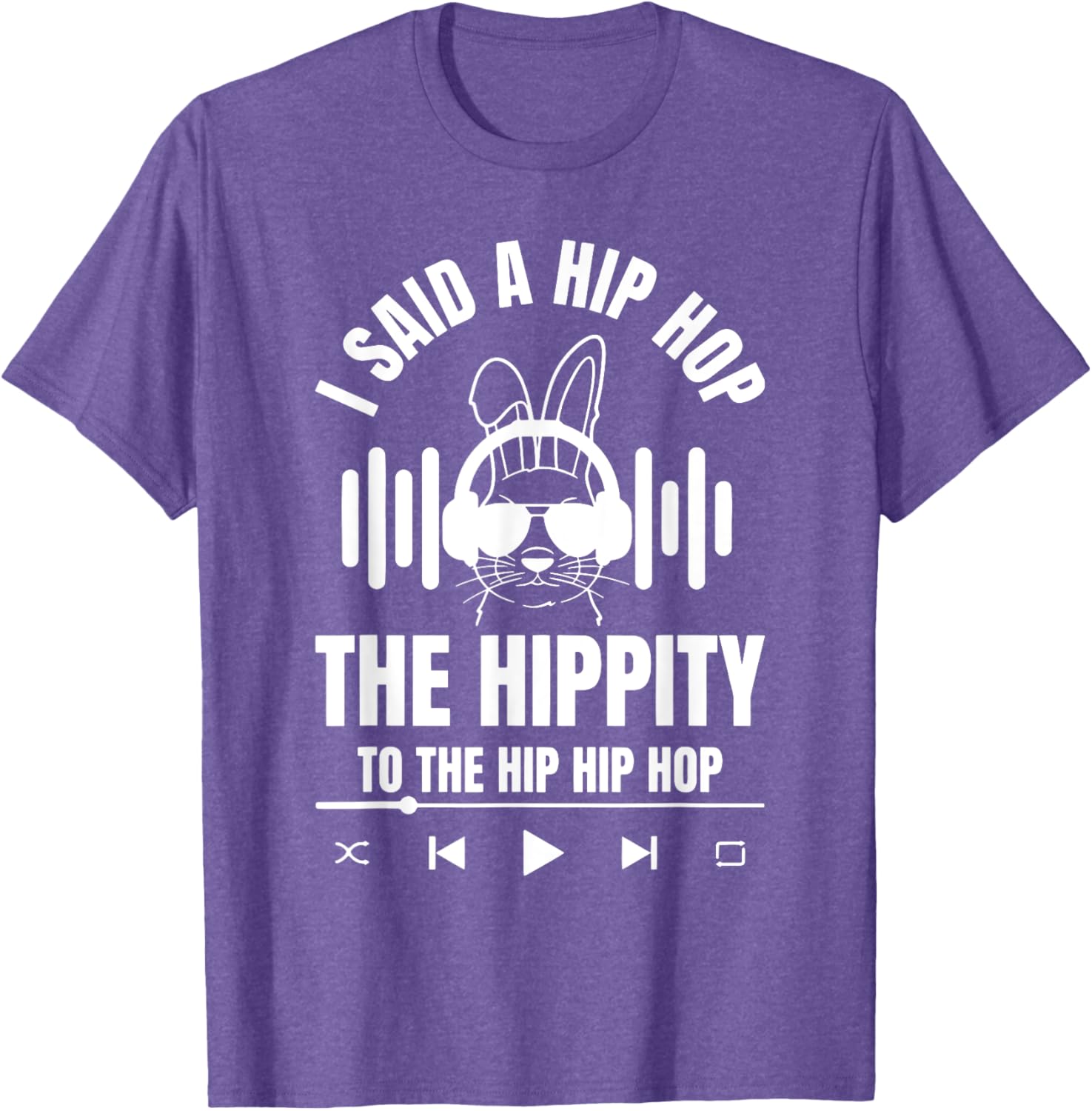 Funny Hip Hop Bunny Easter T-Shirt for Trendy Holiday Style - 9