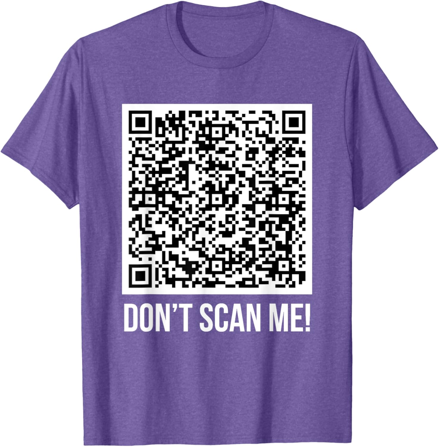 Funny Don't Scan Me QR Code Middle Finger Meme T-Shirt for Everyone - 8