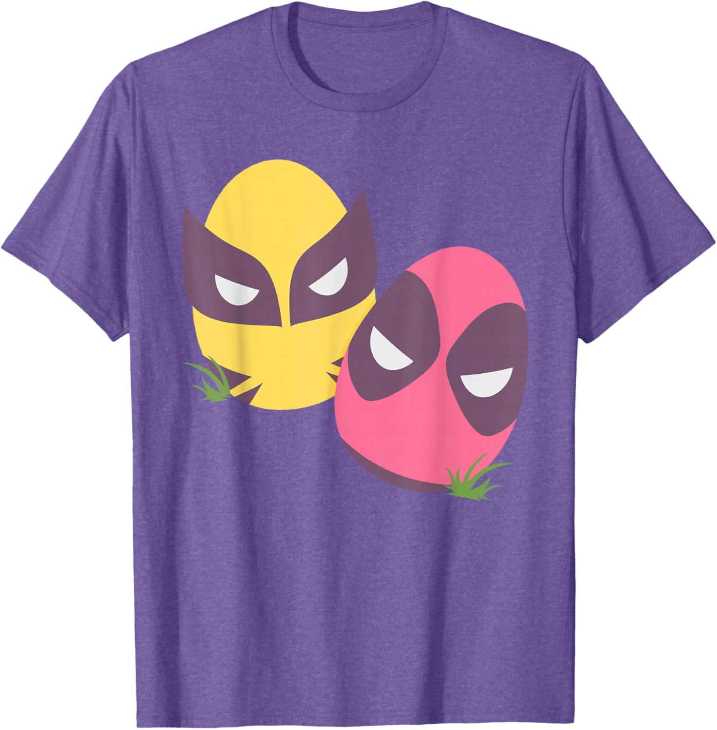 Marvel Deadpool and Wolverine Pastel Easter Eggs T-Shirt for Spring Fun - 29