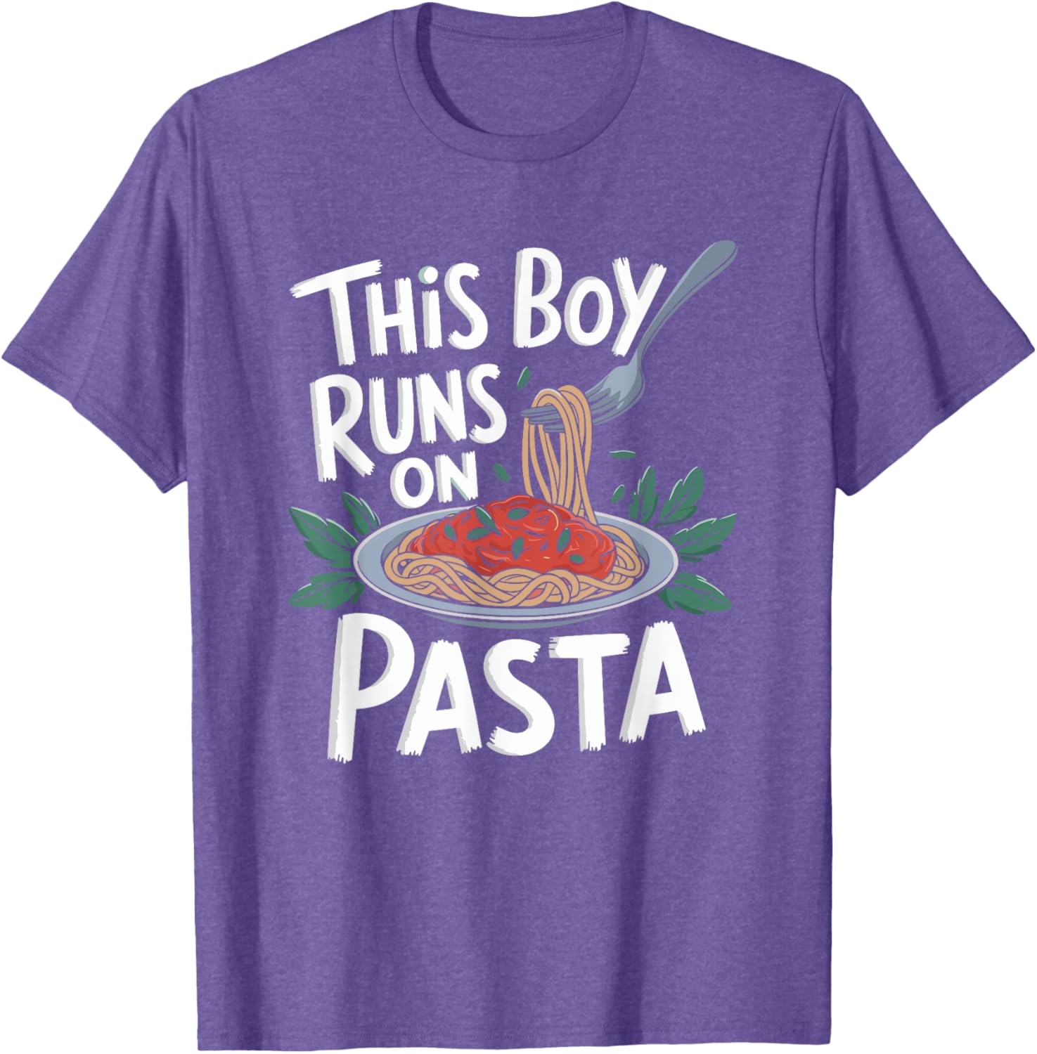 This Boy Runs On Pasta T-Shirt for Italian Spaghetti Lovers - 1