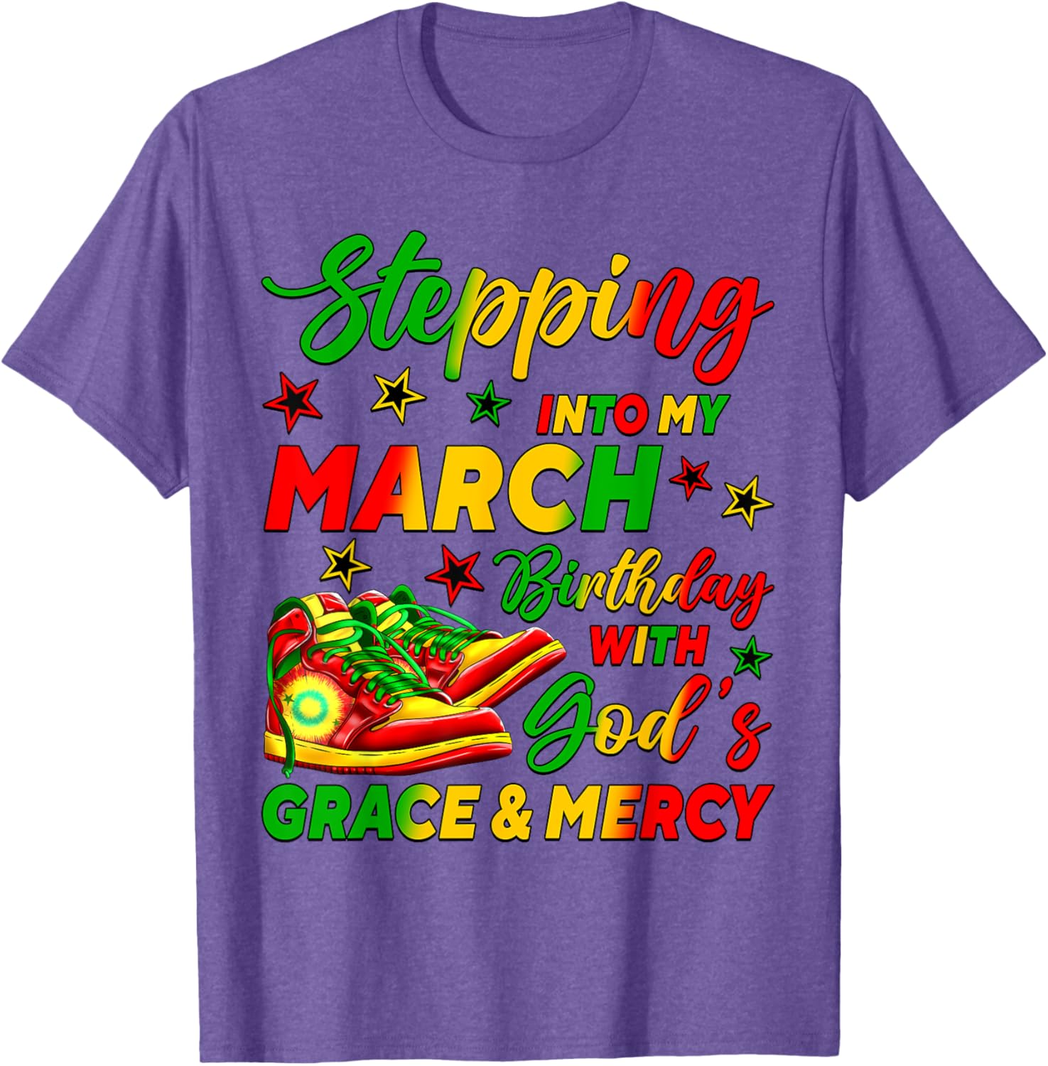 March Birthday African American Shoes T-Shirt for Celebrating in Style - 18