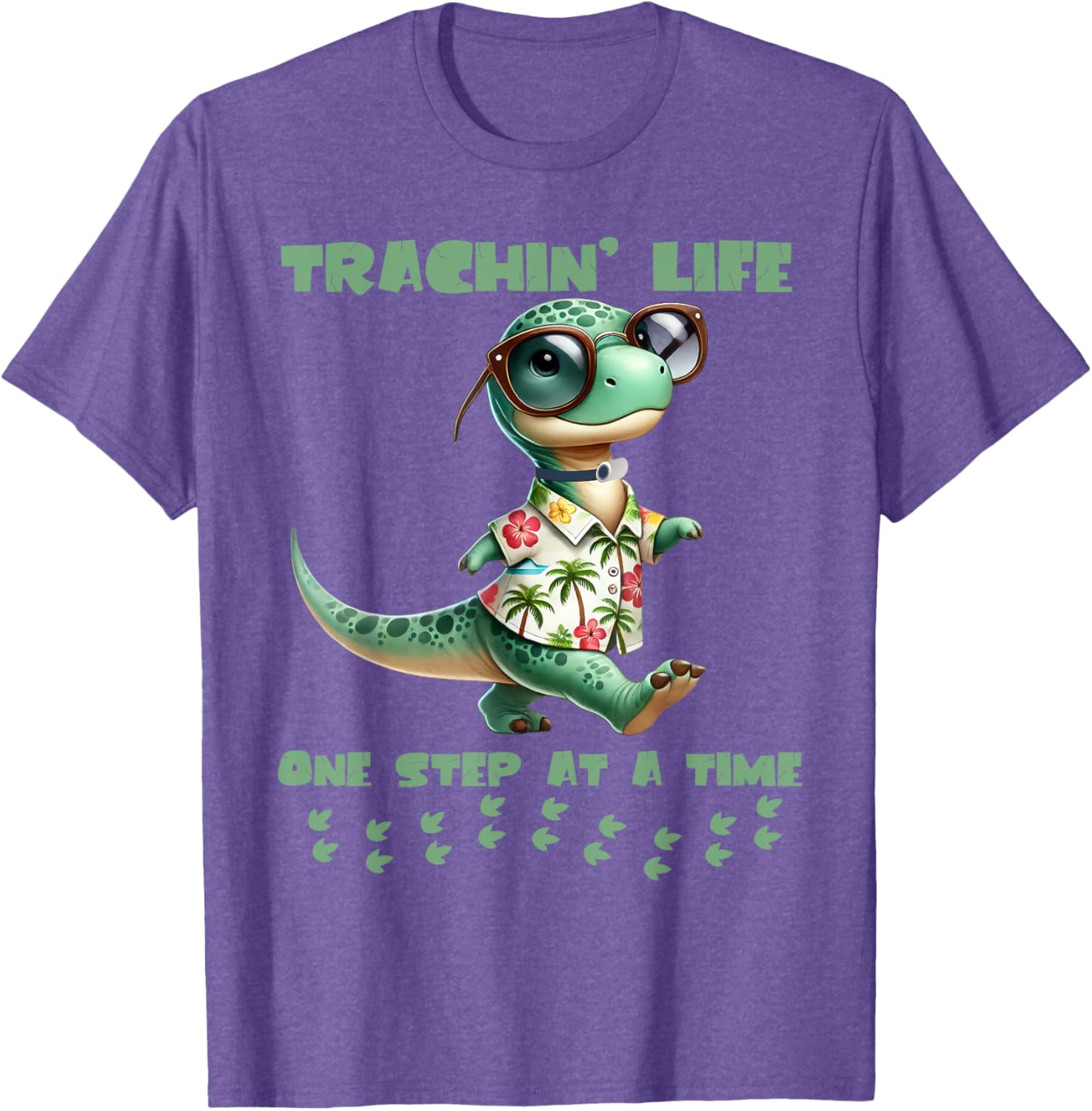 Trachin Life One Step at a Time Tracheostomy Awareness T-Shirt - 19