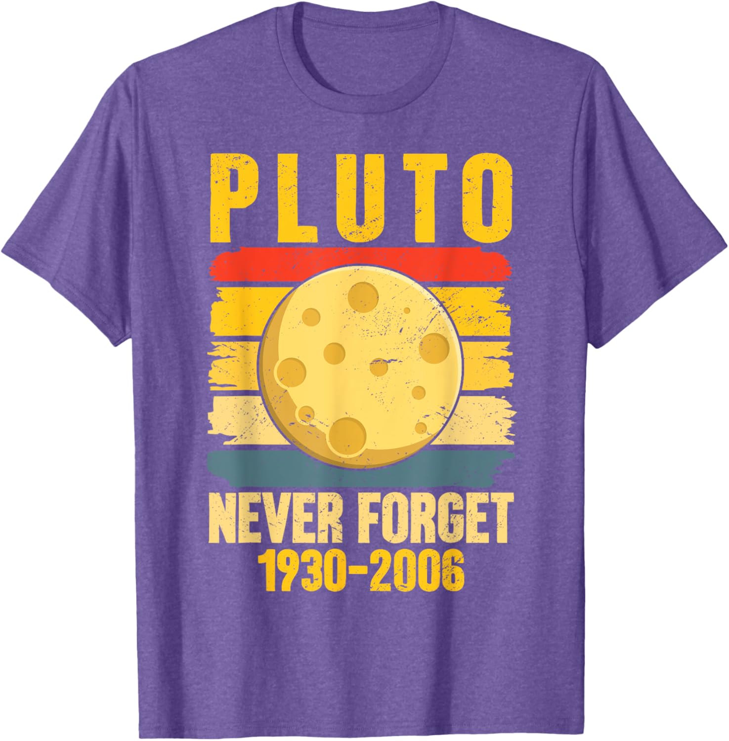 Funny Never Forget Pluto Retro Astronomy T-Shirt for Space Lovers - 14