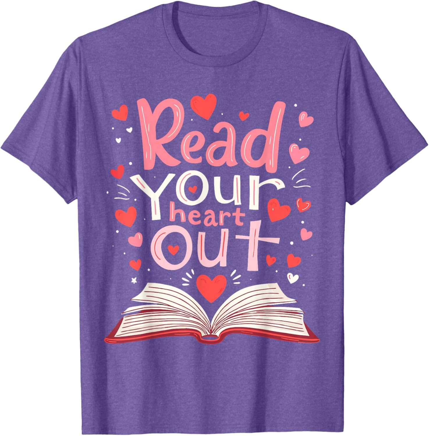 Read Your Heart Out Teacher Valentine's Day T-Shirt for Book Lovers - 9