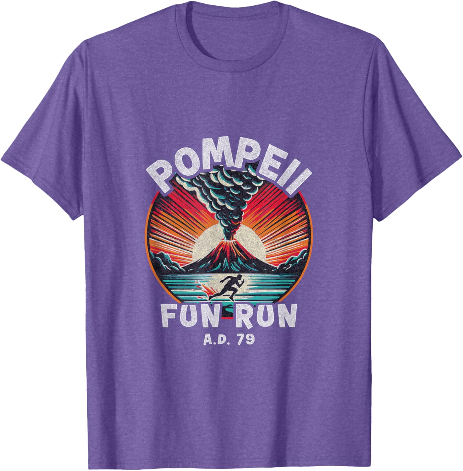 Pompeii Fun Run T-Shirt for Volcanology Lovers and History Buffs - 11