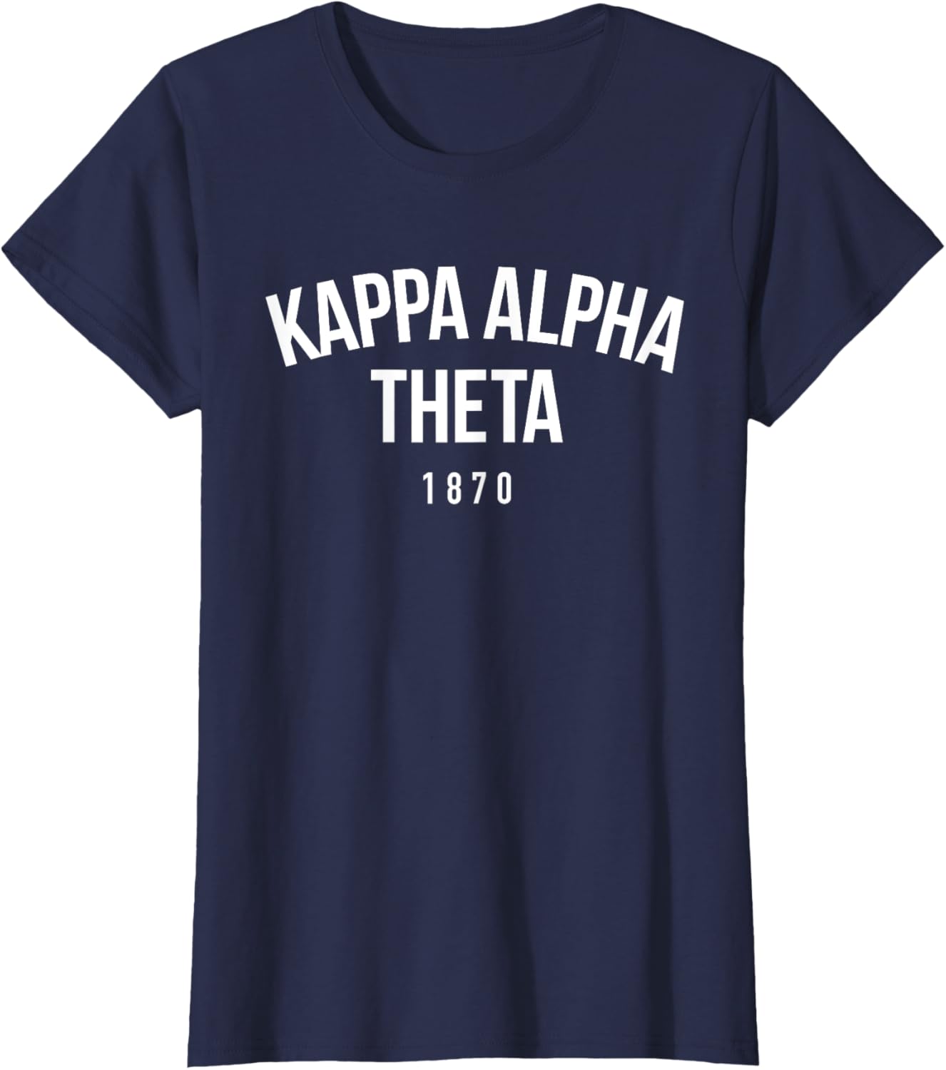 Kappa Alpha Theta Official White Arch Over T-Shirt for Sorority Fans - 5
