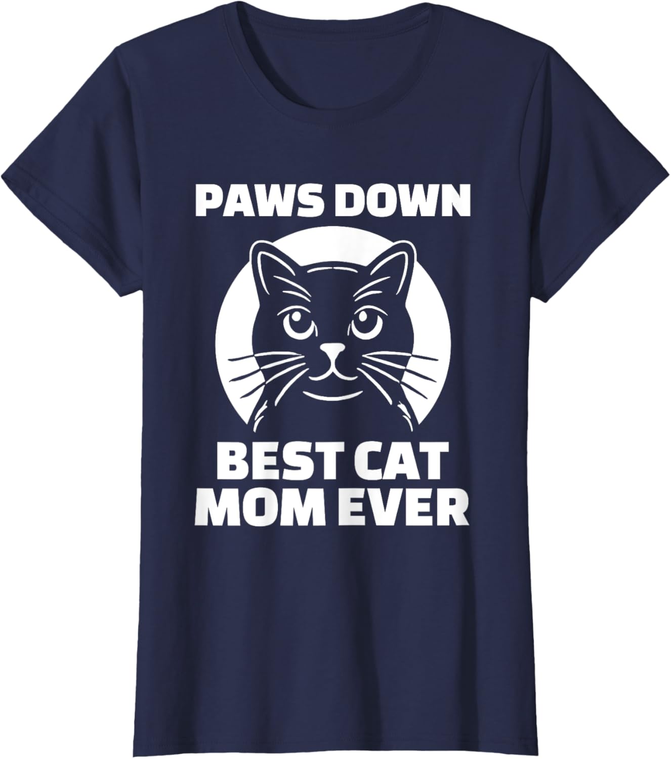 Best Cat Mom Ever T-Shirt for Women - Funny Cat Lover Gift Apparel - 10
