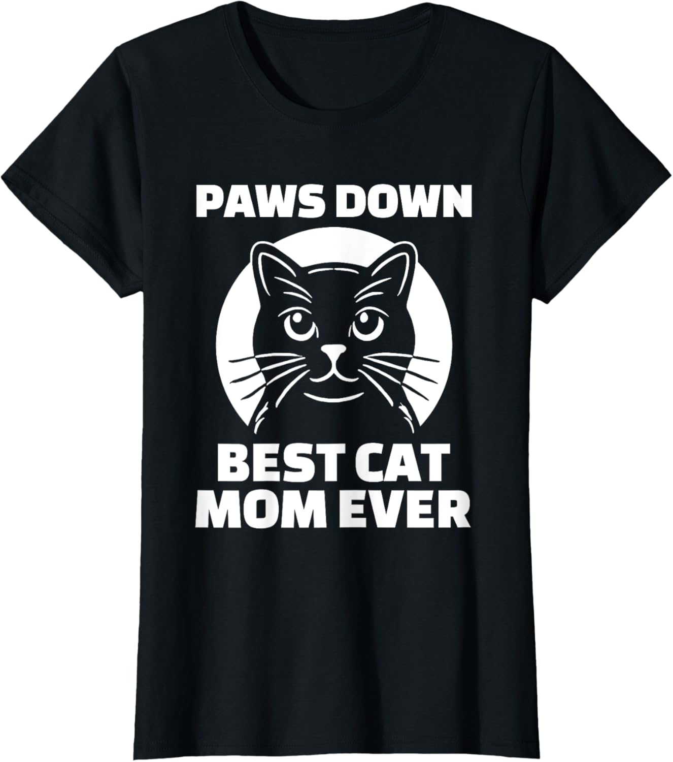 Best Cat Mom Ever T-Shirt for Women - Funny Cat Lover Gift Apparel - 5