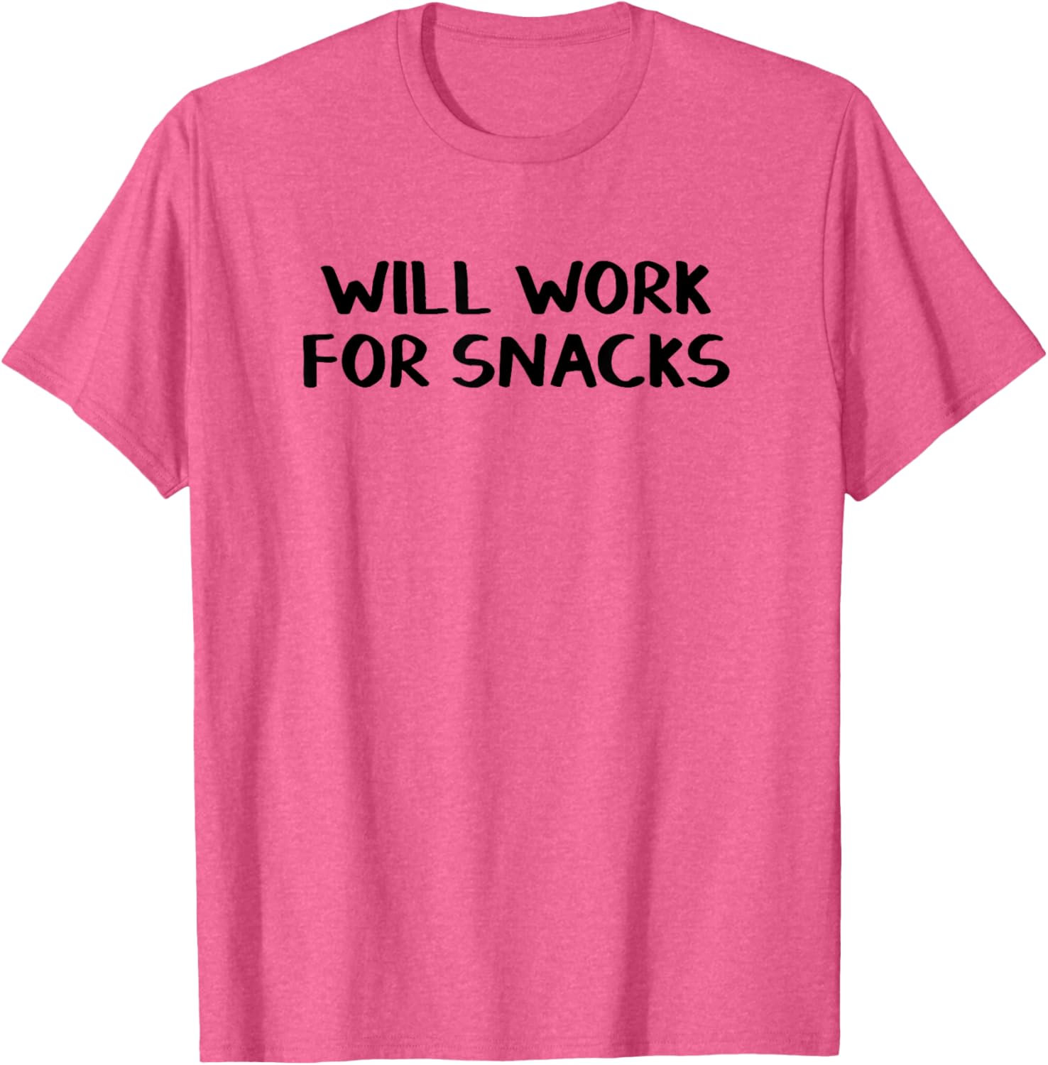 Will Work For Snacks T-Shirt Fun Graphic Tee for Food Lovers - 3