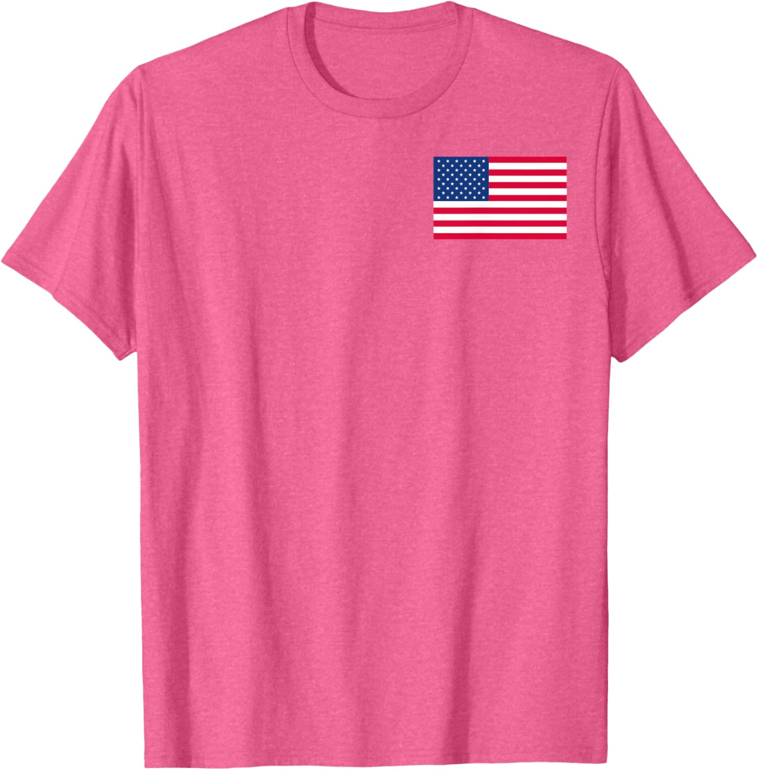 Patriotic American Flag Small Print T-Shirt for Casual Style Lovers - 24