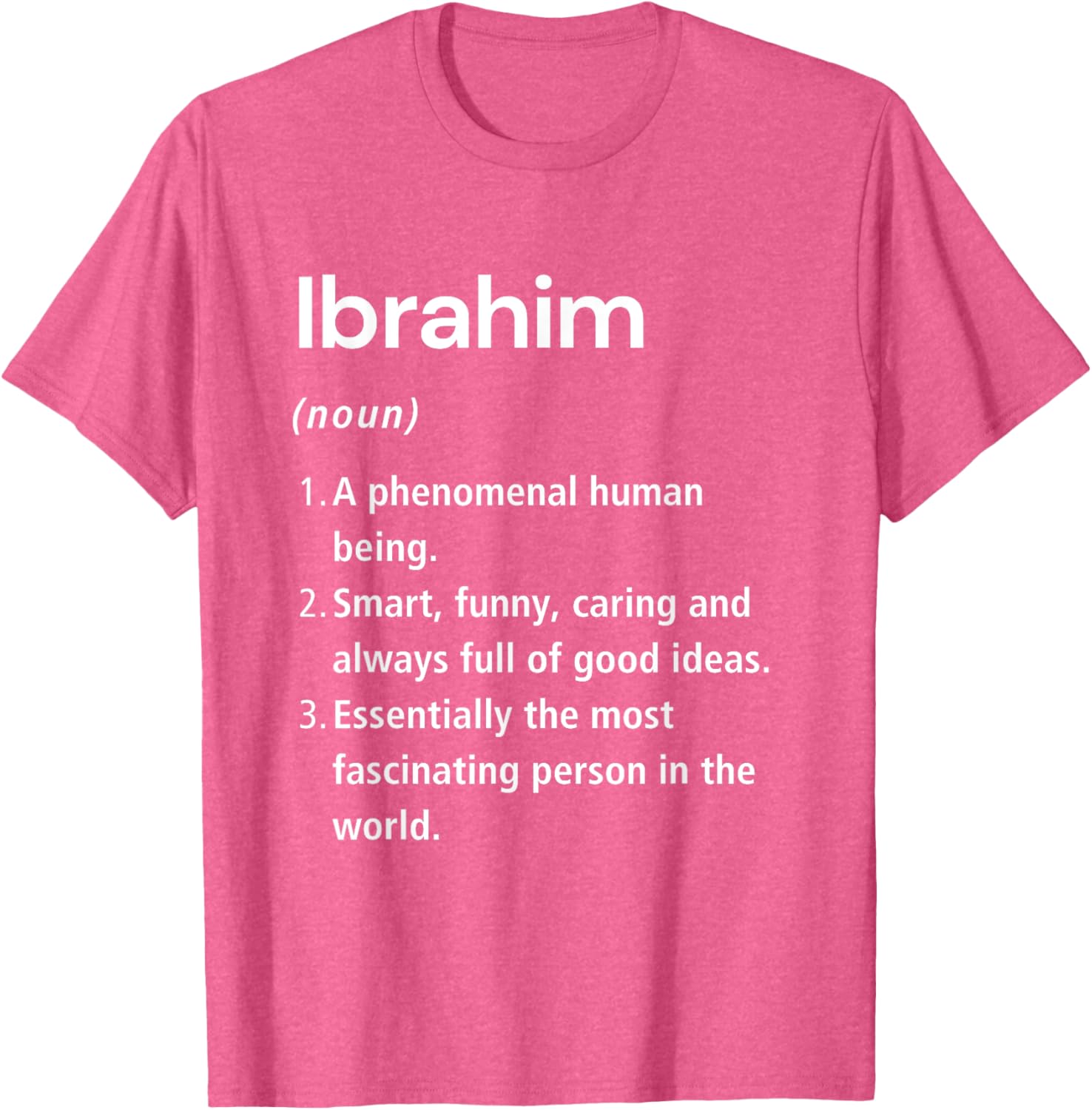 Funny Ibrahim Name Definition T-Shirt for Unique Style & Humor - 6