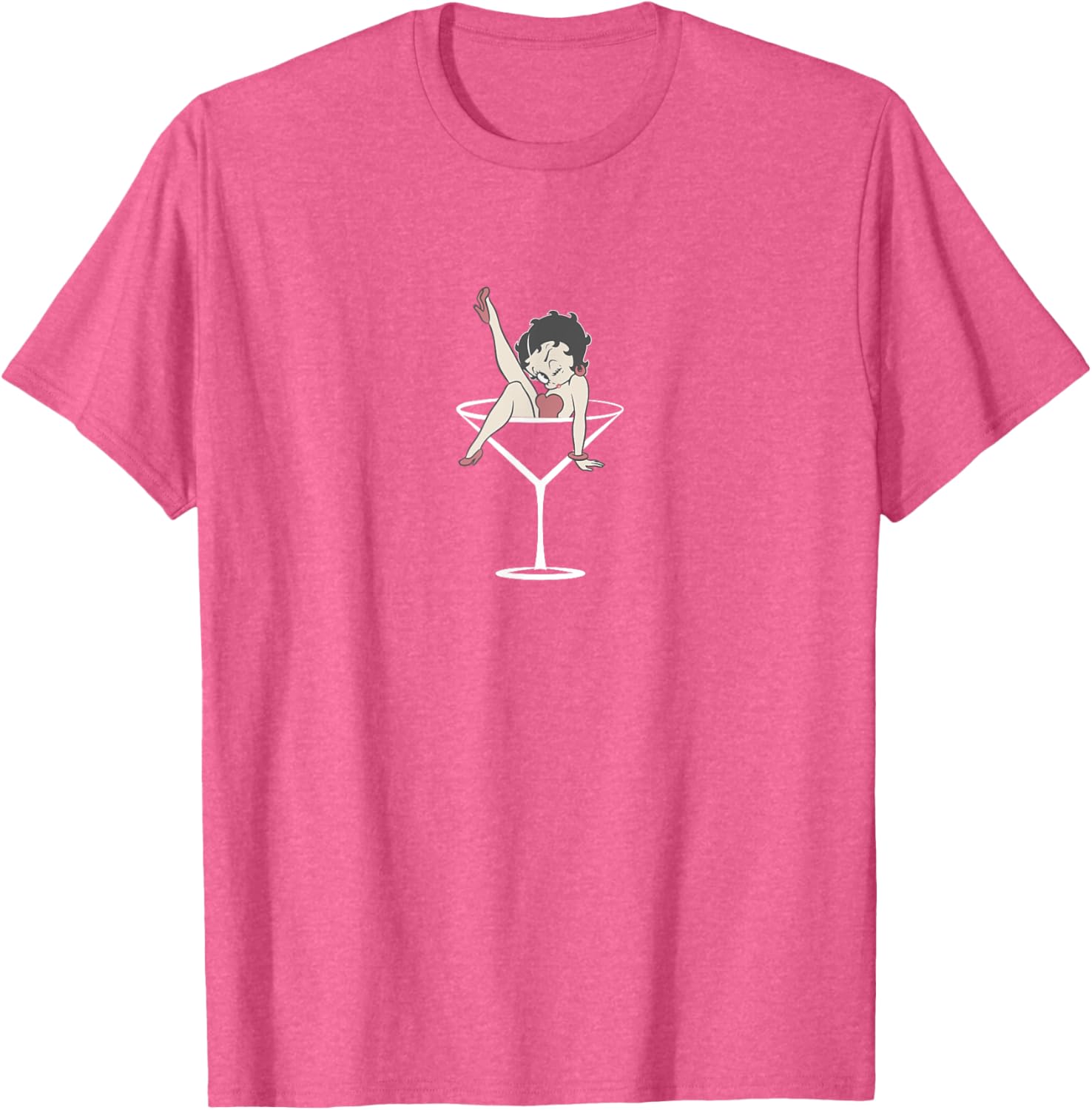 Betty Boop Vintage Classic Martini T-Shirt for Stylish Casual Wear - 6
