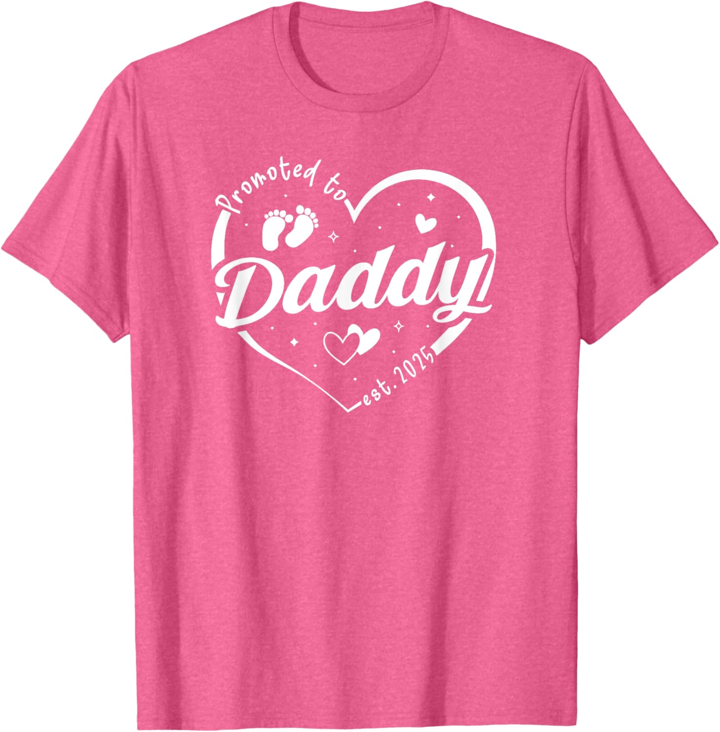 Promoted to Daddy Est 2025 Father's Day T-Shirt for Soon-to-Be Dads - 15